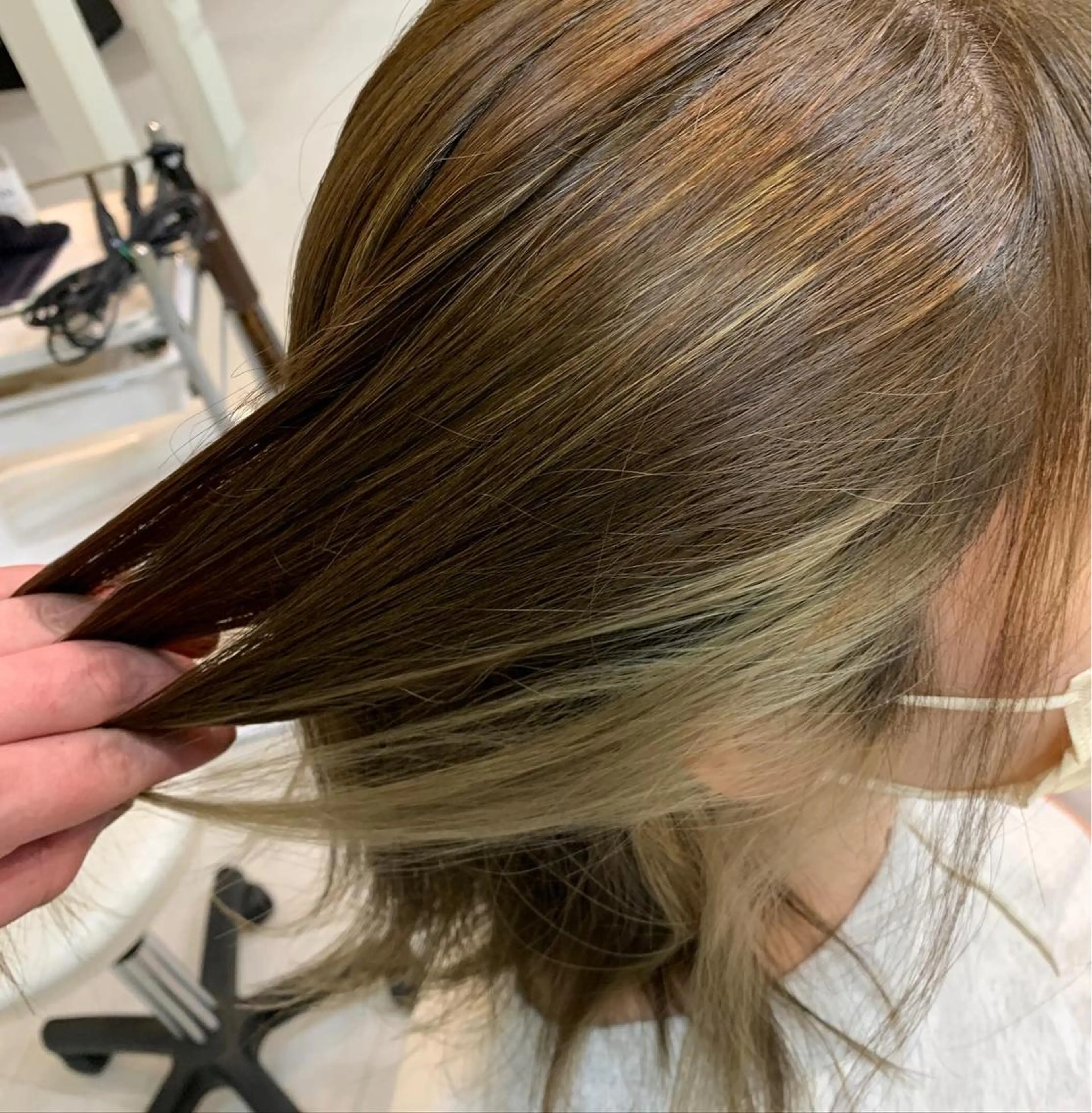 カラー ベージュカラー 野口 凌のヘアスタイル