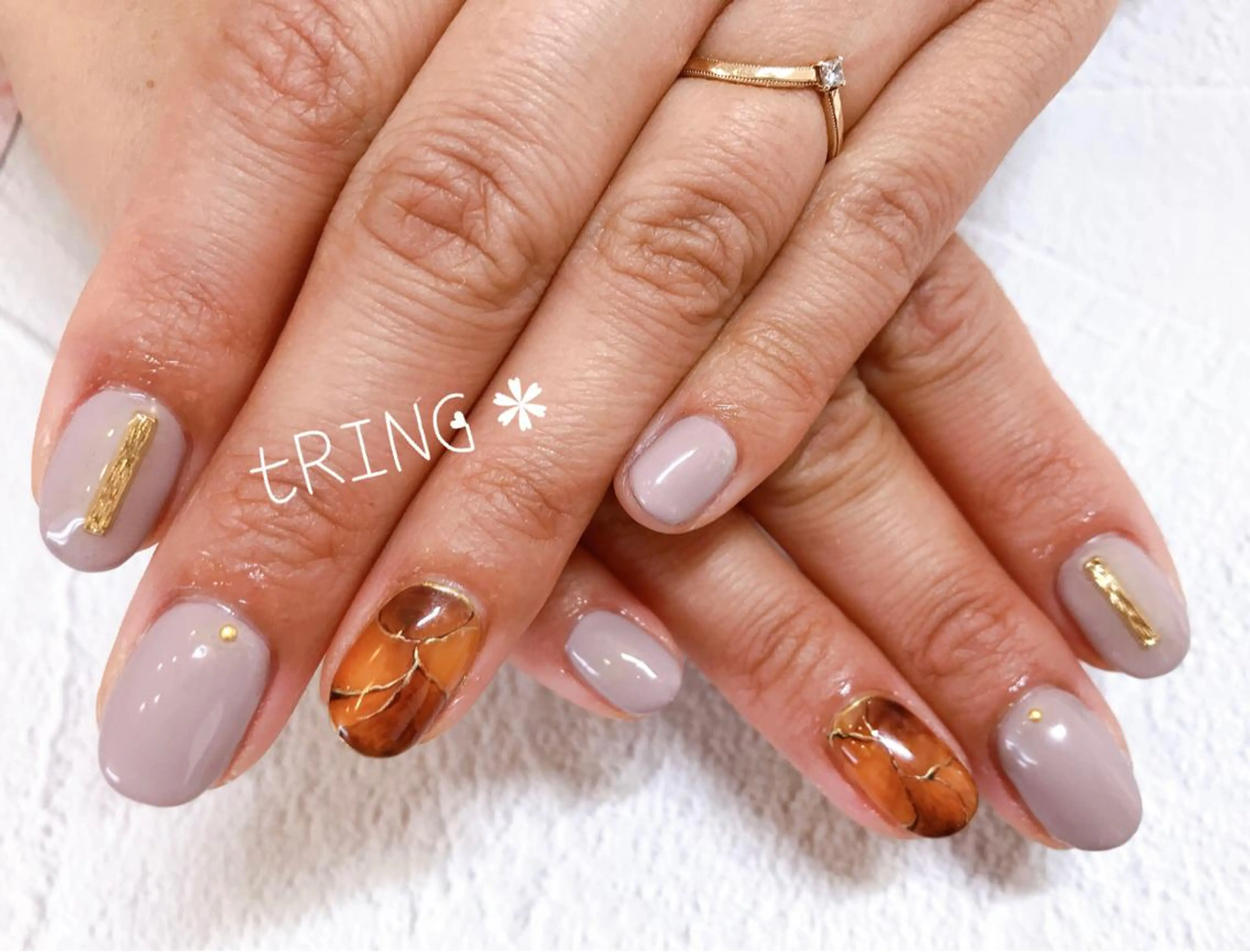 ネイル ハンドネイル tRING＊ しいの木台のネイルデザイン