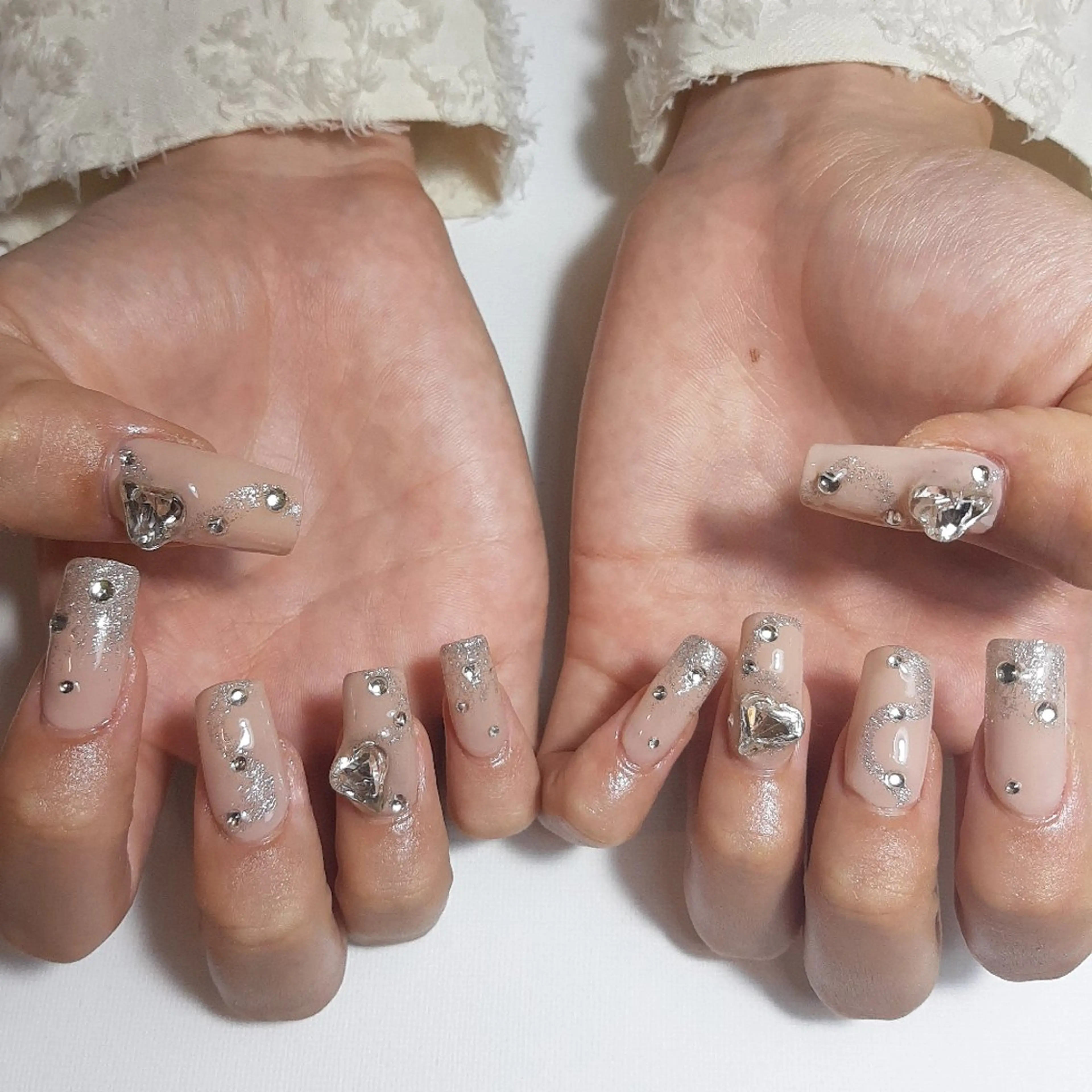 ネイル ジェルネイル キラキラネイル 持ち込み ショートネイル owlnail /持込みデザイン専門のネイルデザイン