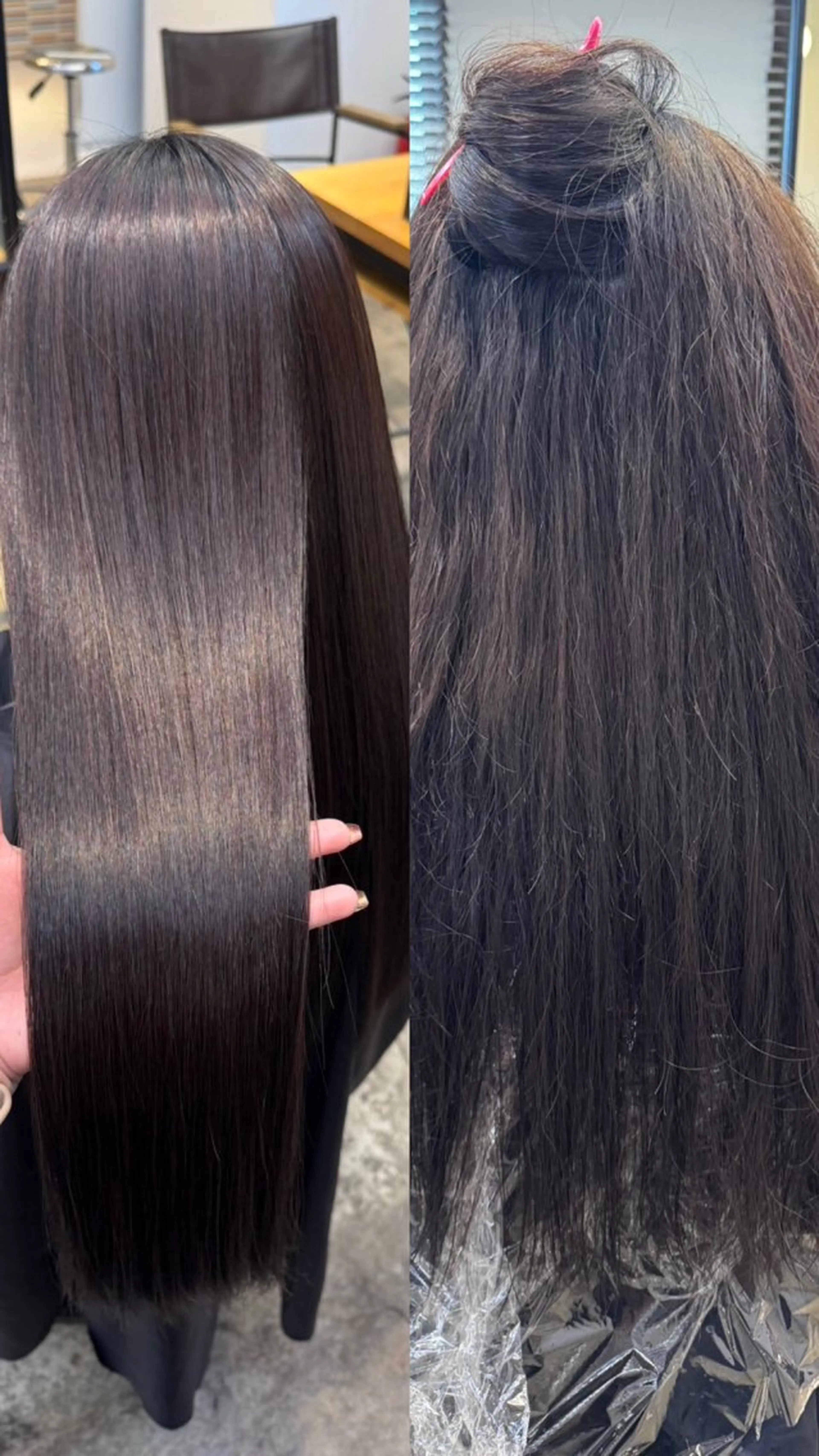 ロング カラー ヘアアレンジ 縮毛矯正 トリートメント ハイトーン/縮毛矯正 /梅田/みほのヘアスタイル