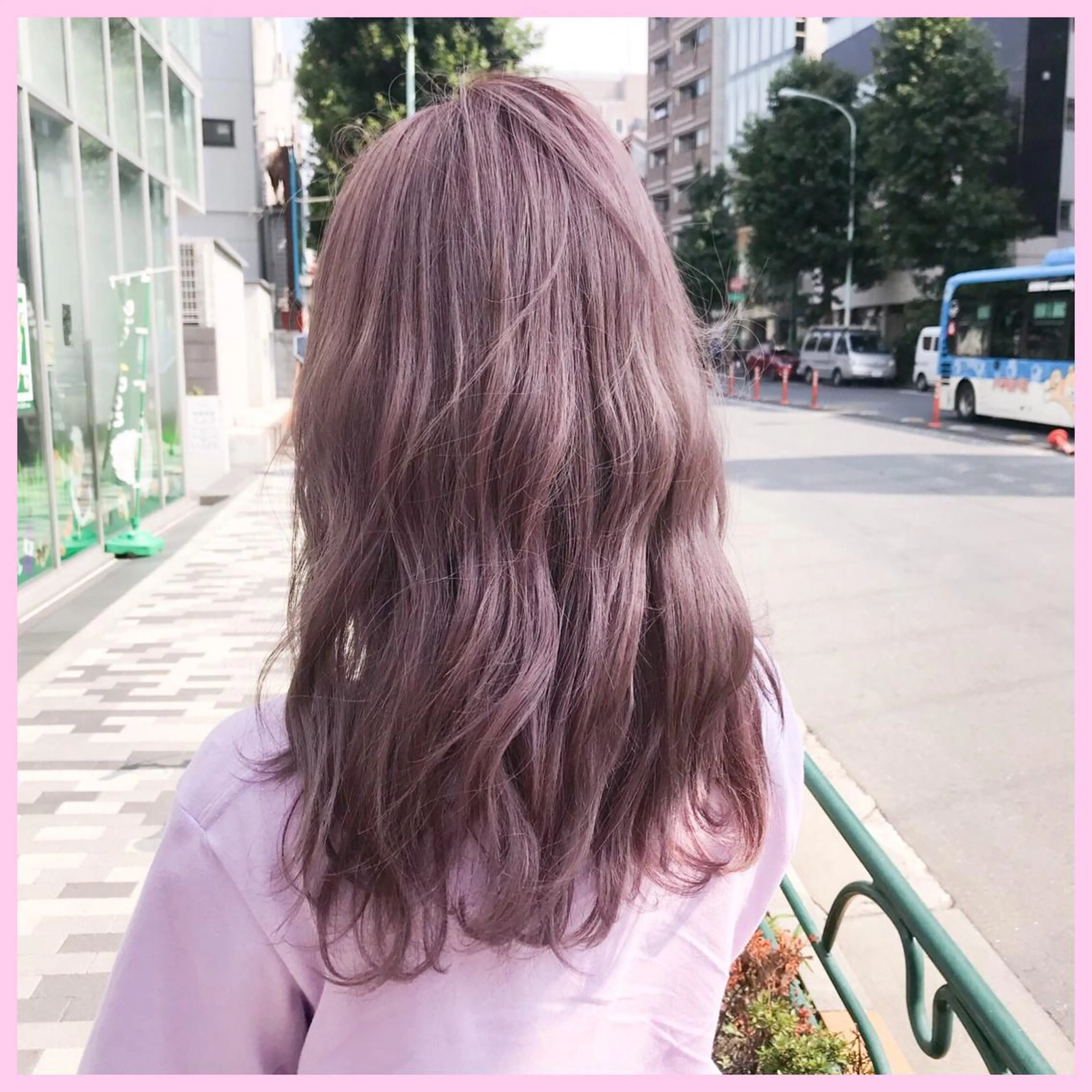 ロング カラー SHIN/レイヤー カット×クロスパーマのヘアスタイル