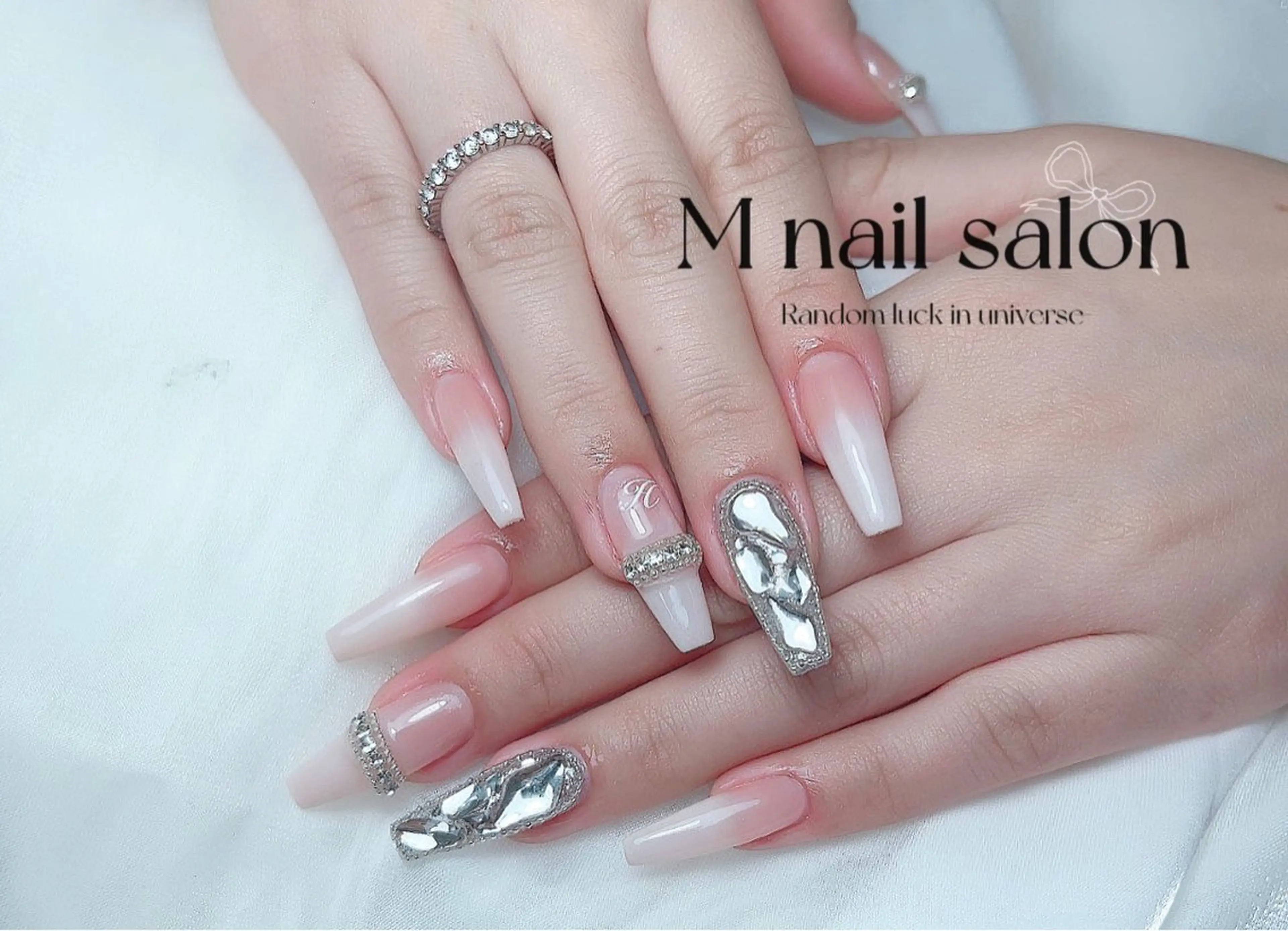 ネイル ハンドネイル M🌷nail 長さだし専門店のネイルデザイン