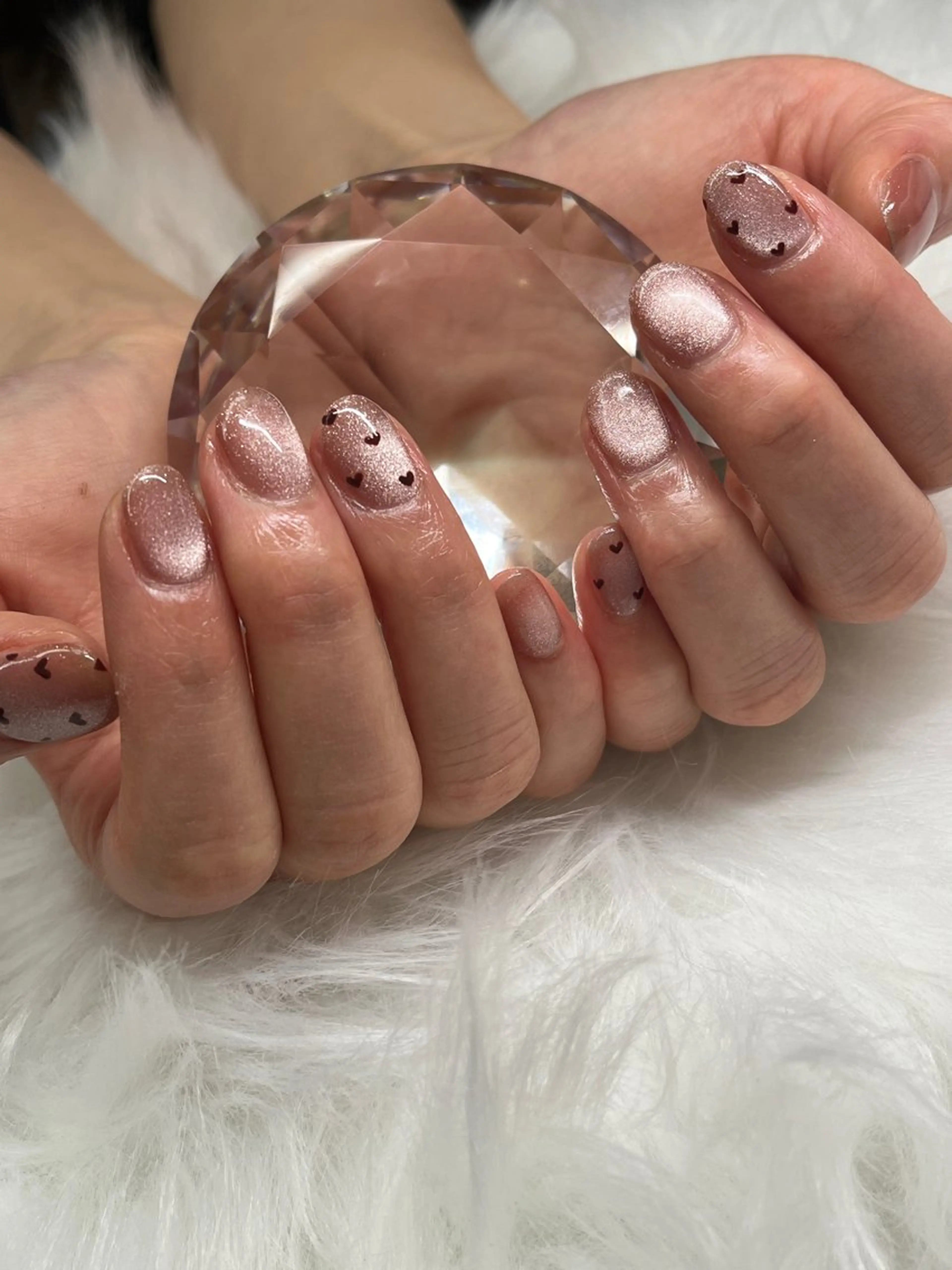 ネイル ハート マグネットネイル ハンドネイル Partie （パルティ）のネイルデザイン