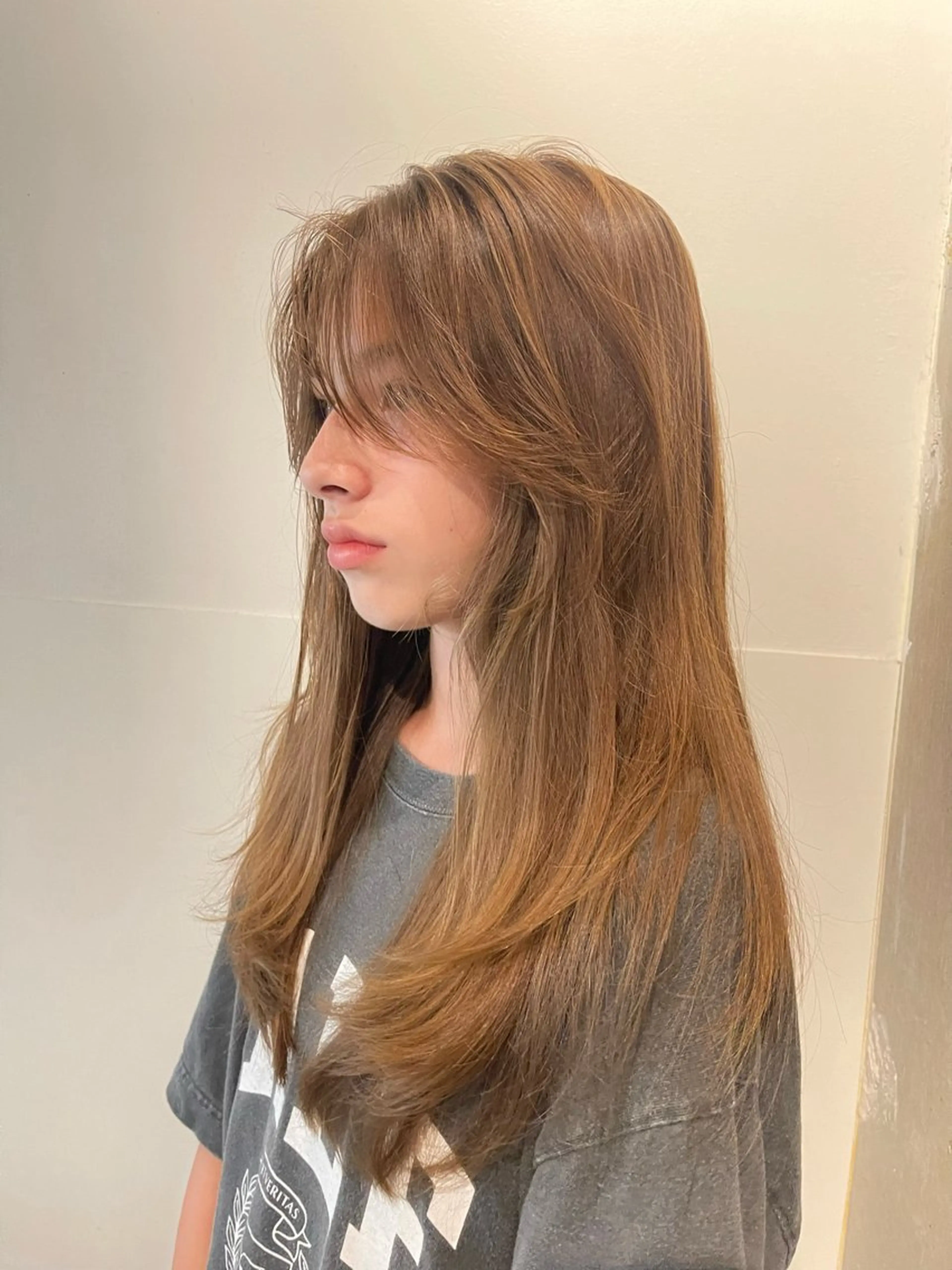 ロング 顔まわりレイヤー レイヤーカット カット ano ♡のヘアスタイル