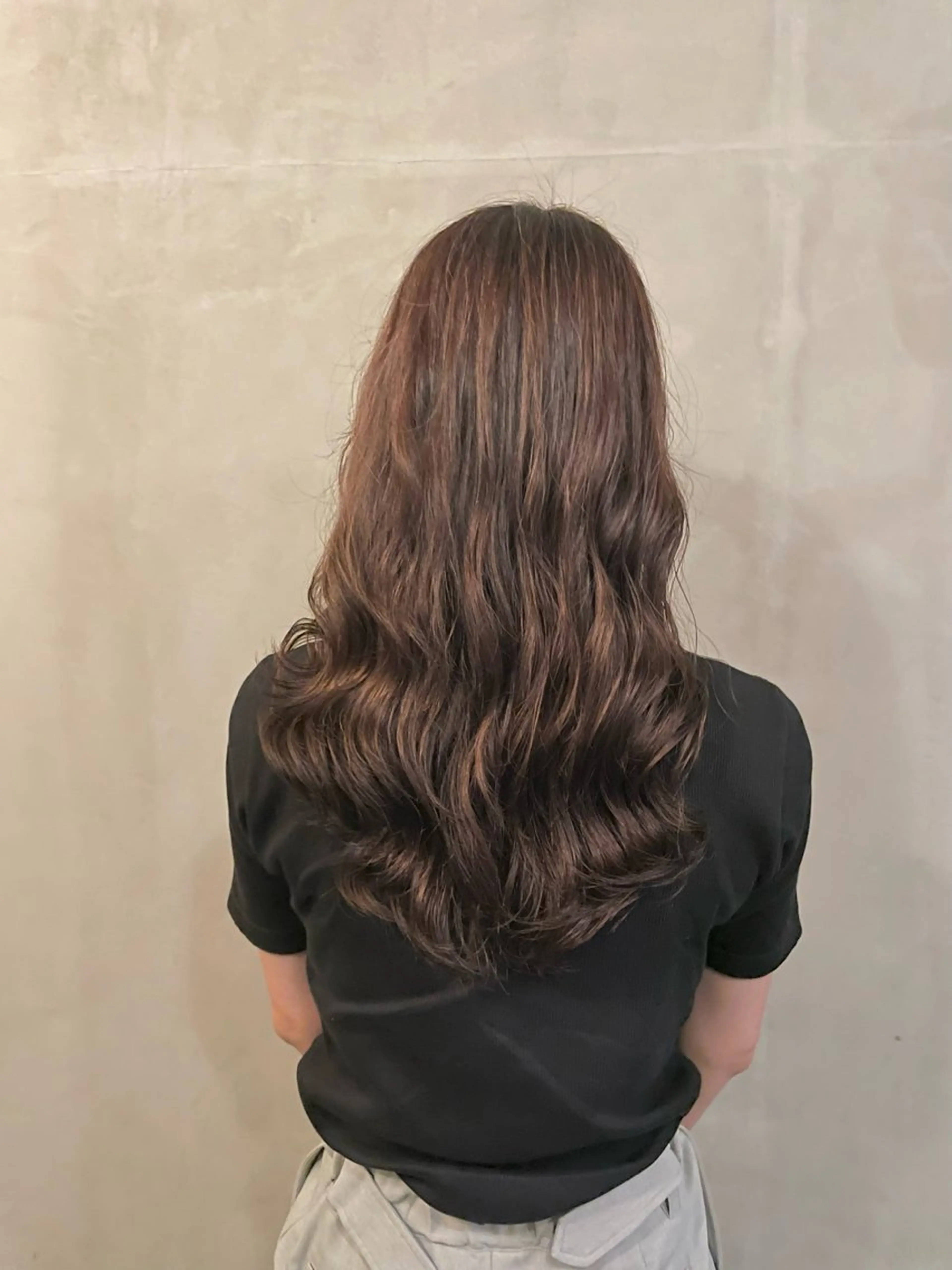 セミロング パーマ カット パーマ 山本  弦生のヘアスタイル