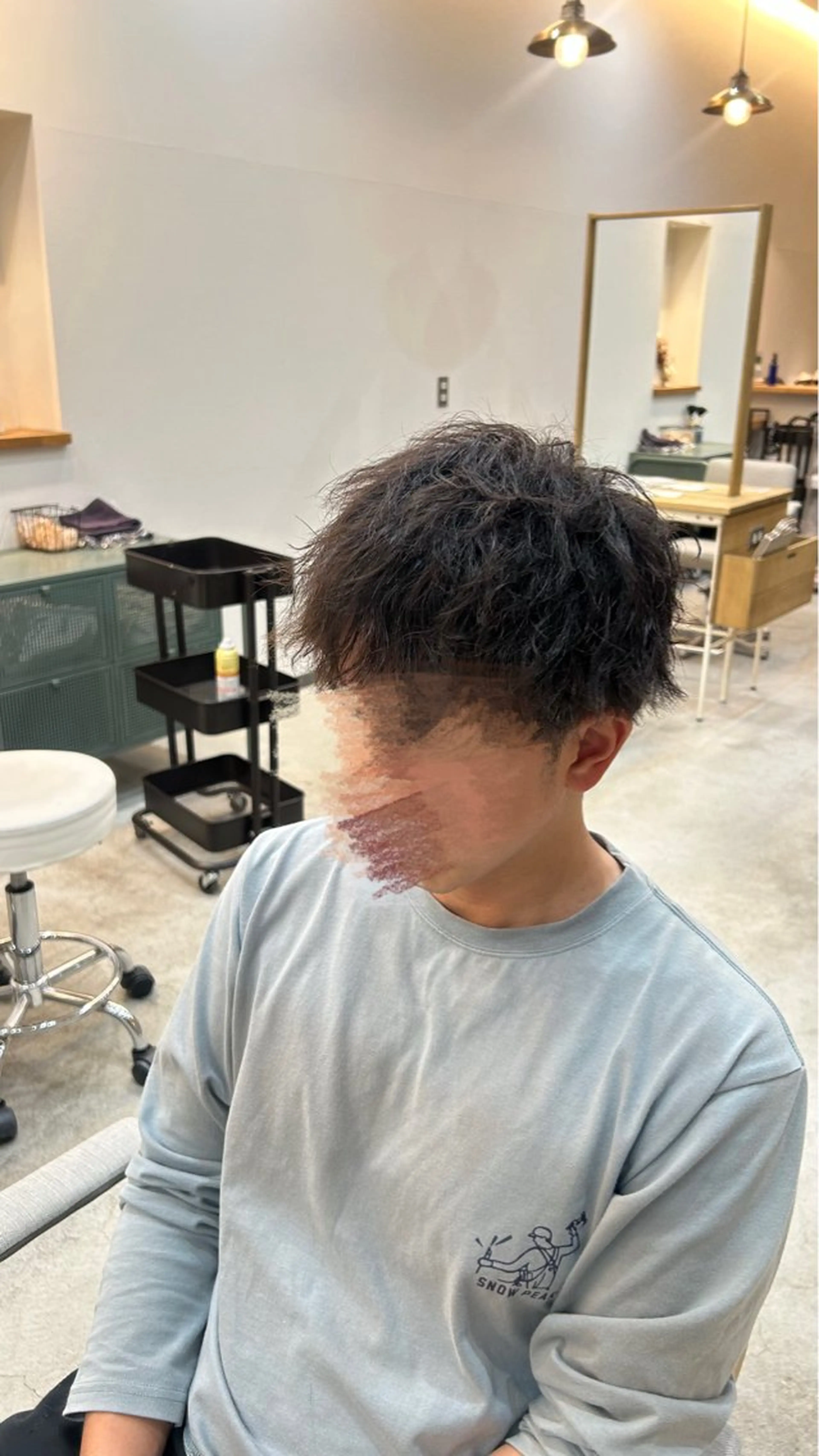 パーマ メンズ カット パーマ 中村 仁美のヘアスタイル