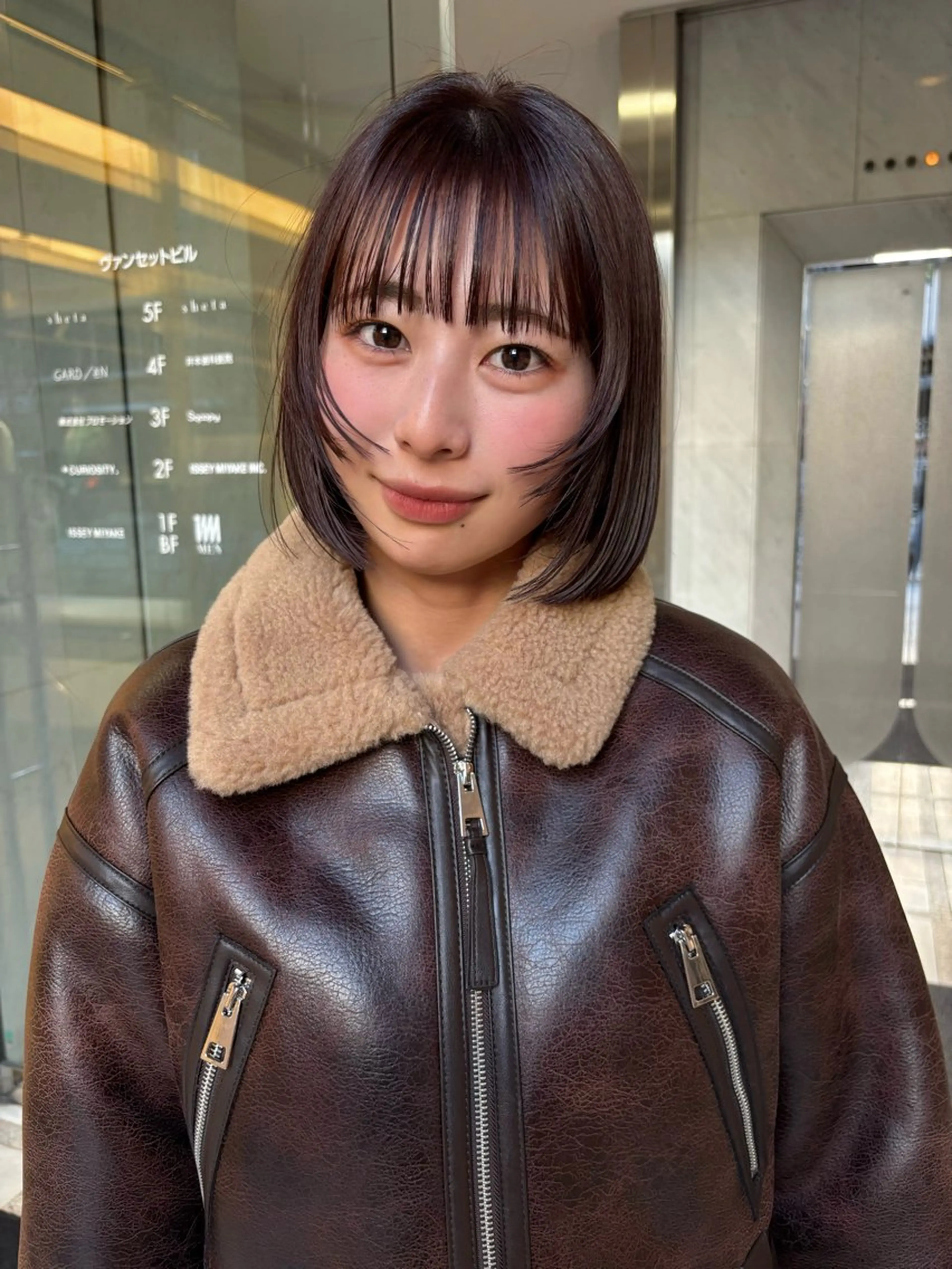 ショート rizu🤎/ ボブ /ブラウンカラーのヘアスタイル
