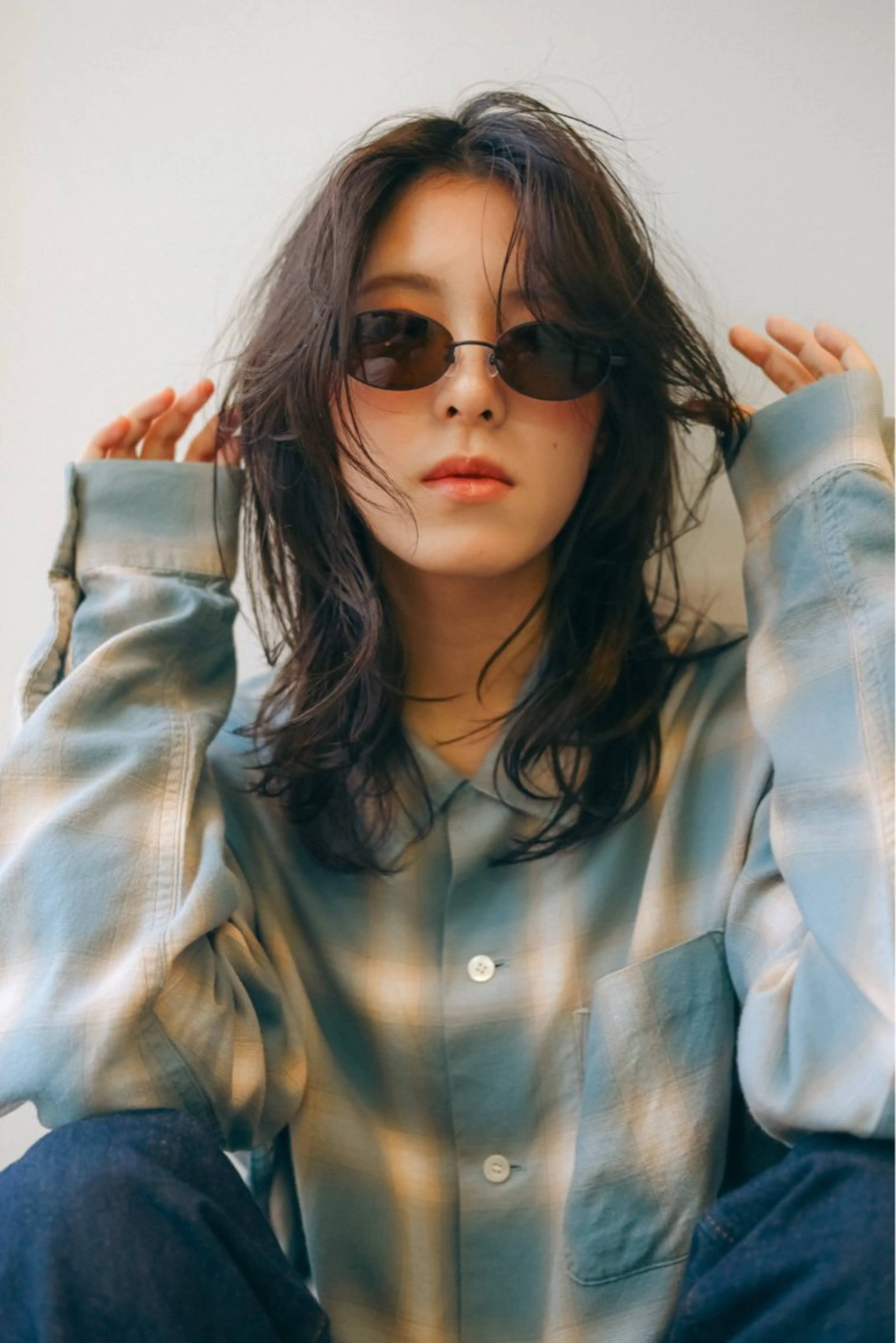 セミロング カット ヘアカラー トリートメント ハッシュカット /レイヤー/大阪中津のヘアスタイル