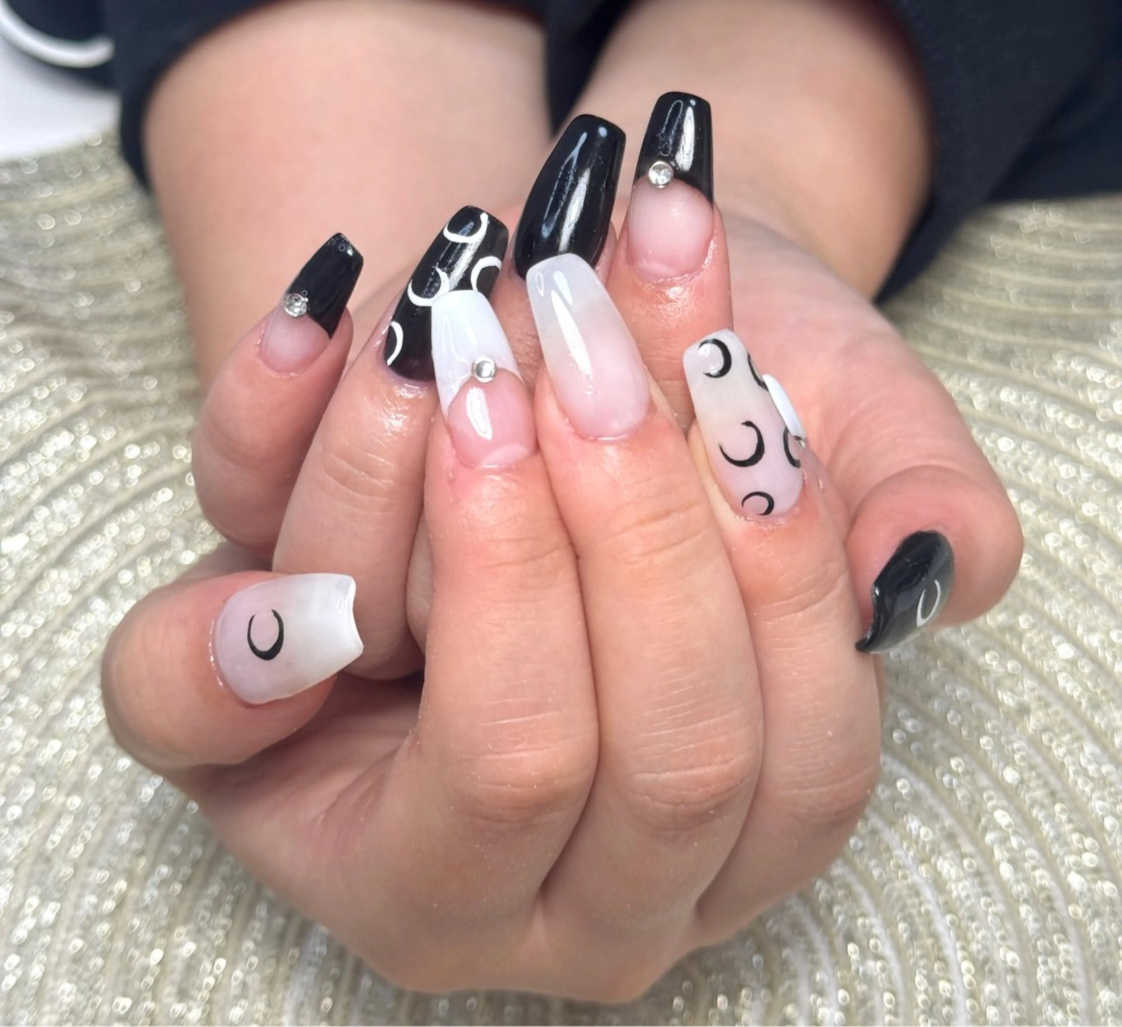 ネイル 長さ出し 韓国ネイル ネイルチップ ハンドネイル MOA NAIL所属・moa nailのネイルデザイン