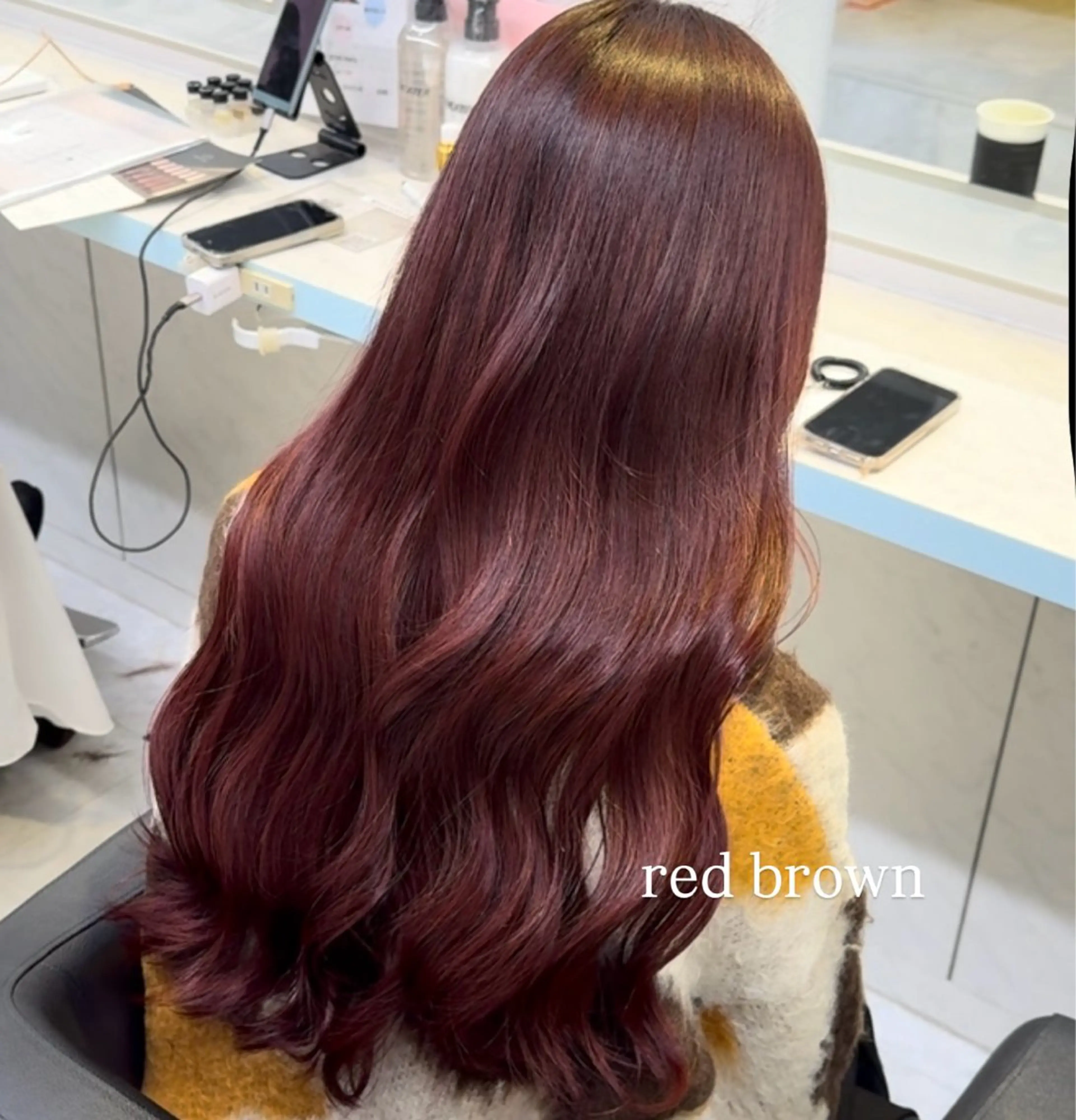 ロング カラー ヘアカラー トリートメント ヘアセット NANA💓韓国ヘア /レイヤー/暖色💓のヘアスタイル