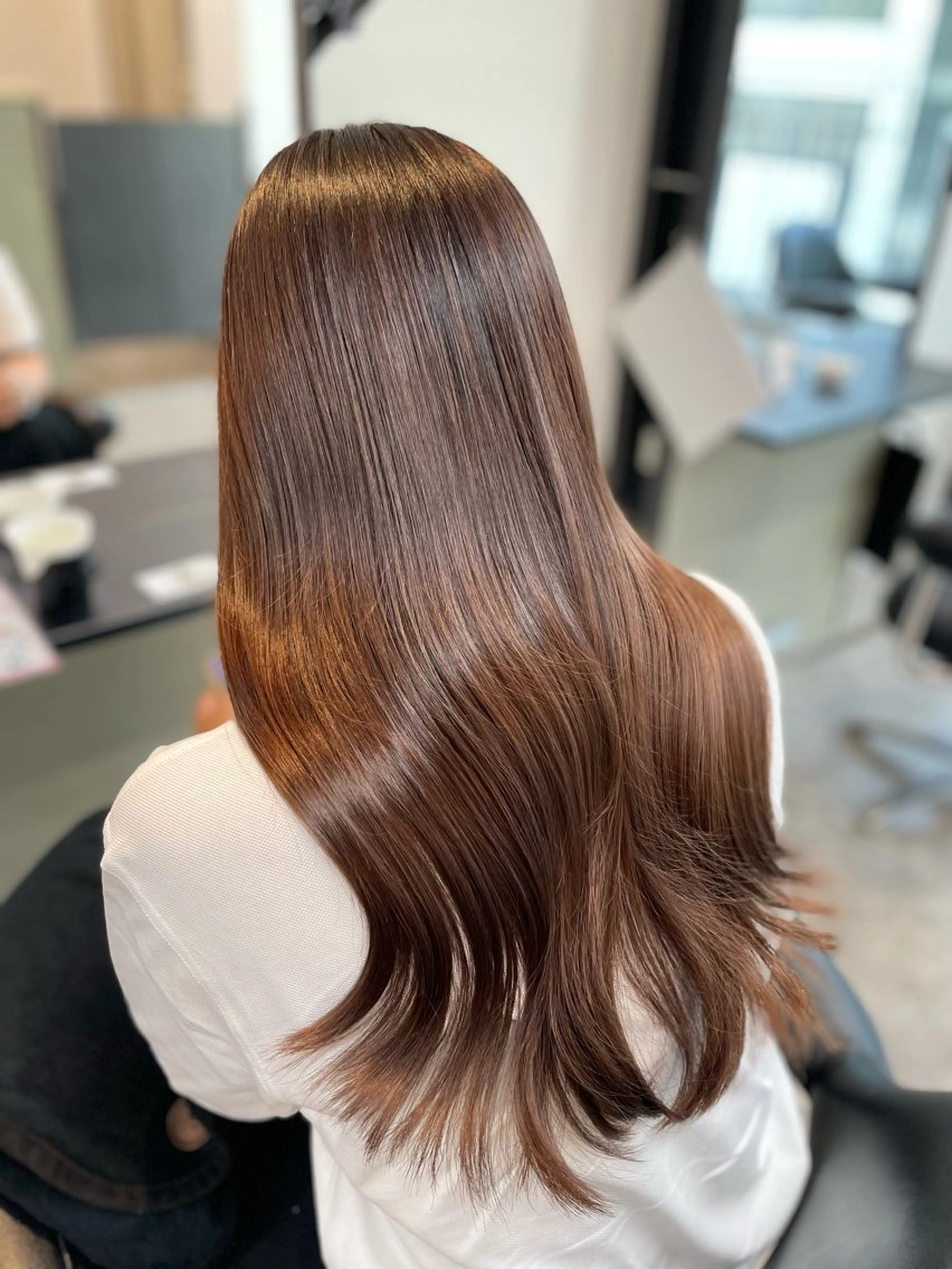 ロング 柳田 光のヘアスタイル