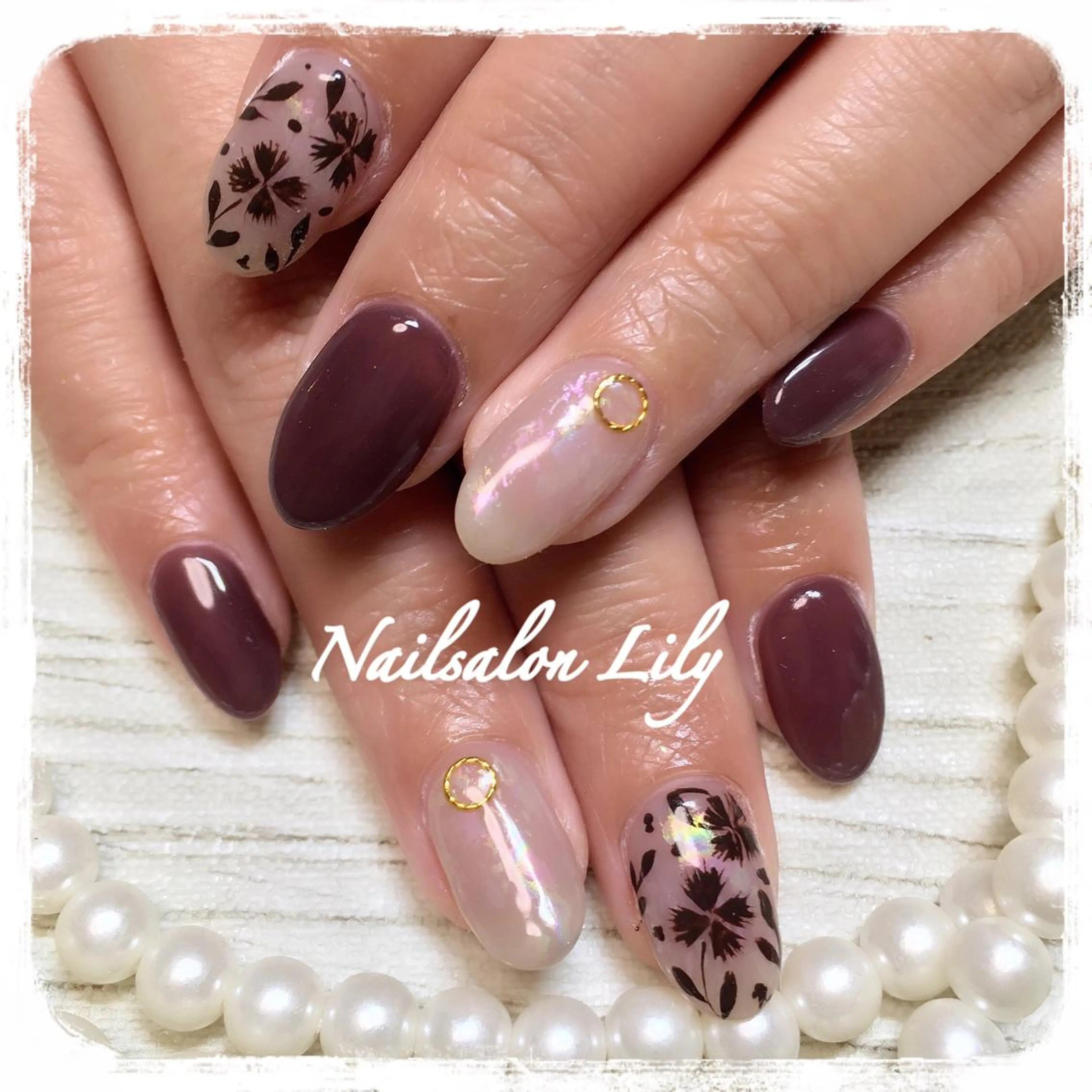 ネイル フラワーネイル Lily*nail 🌻Mii🌻のネイルデザイン