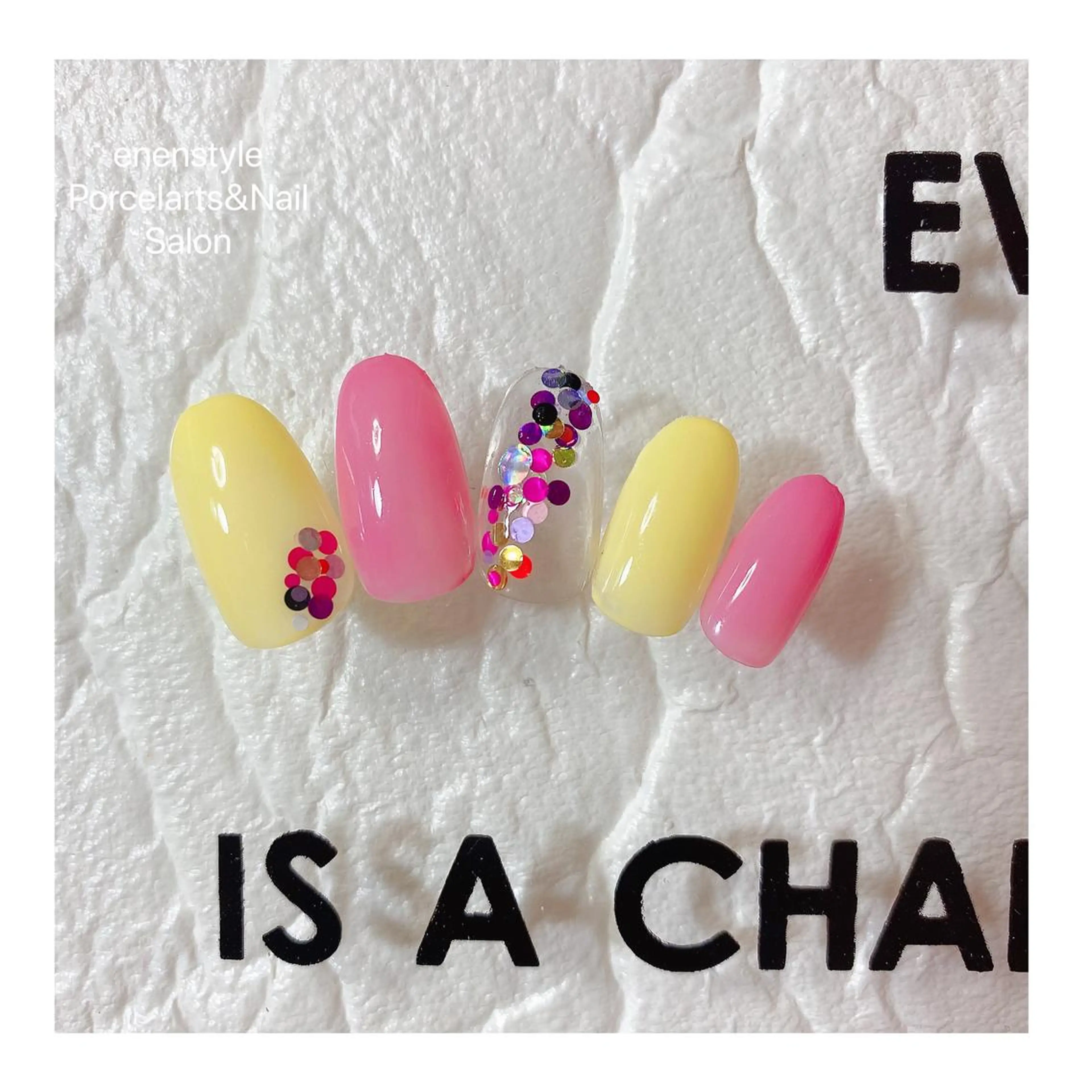 ミディアム ネイル ハンドネイル 👑enen style👑のネイルデザイン