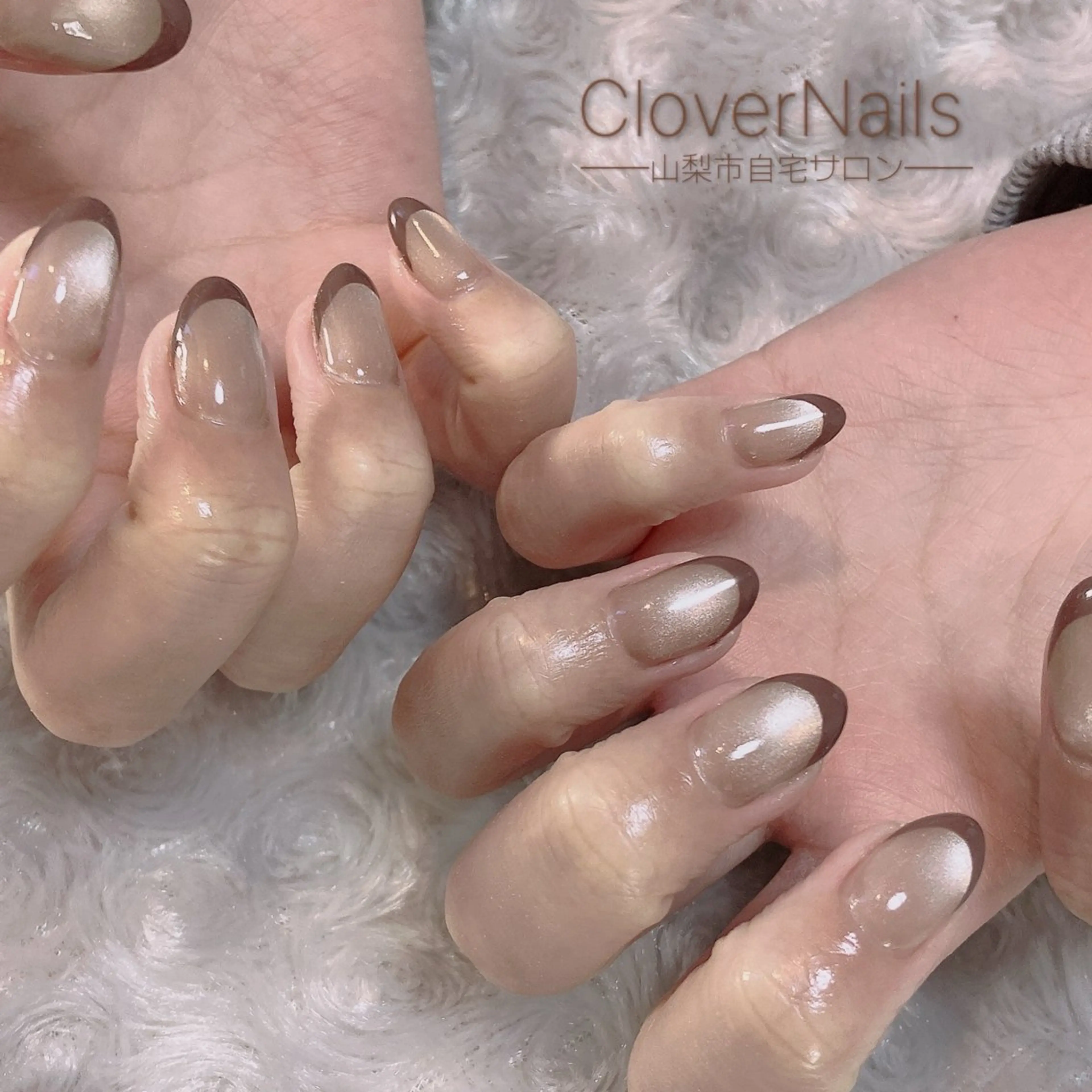 ハンドネイル(オフなし)フレンチネイルの写真