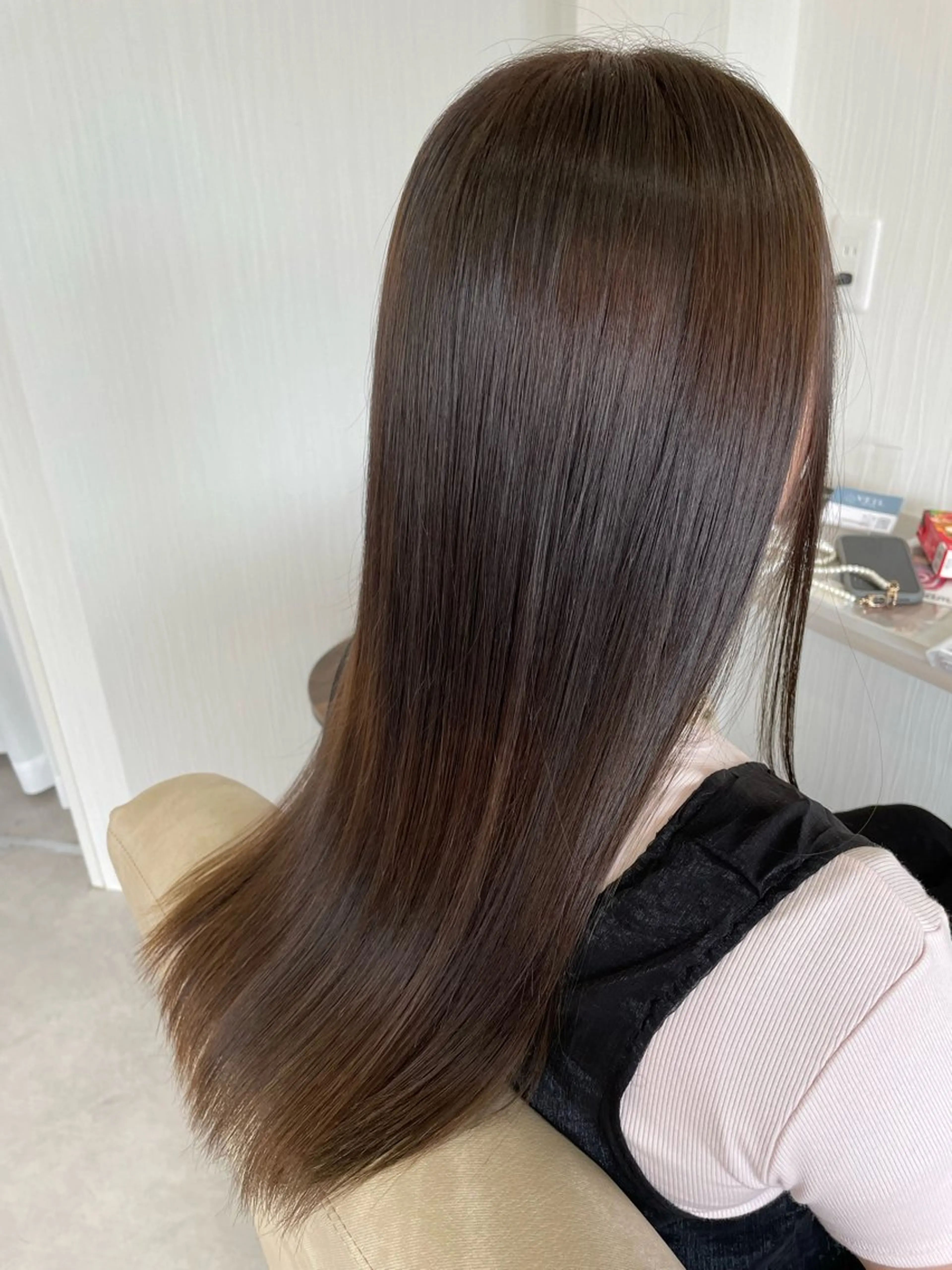 ロング 縮毛矯正 平松 ともみのヘアスタイル