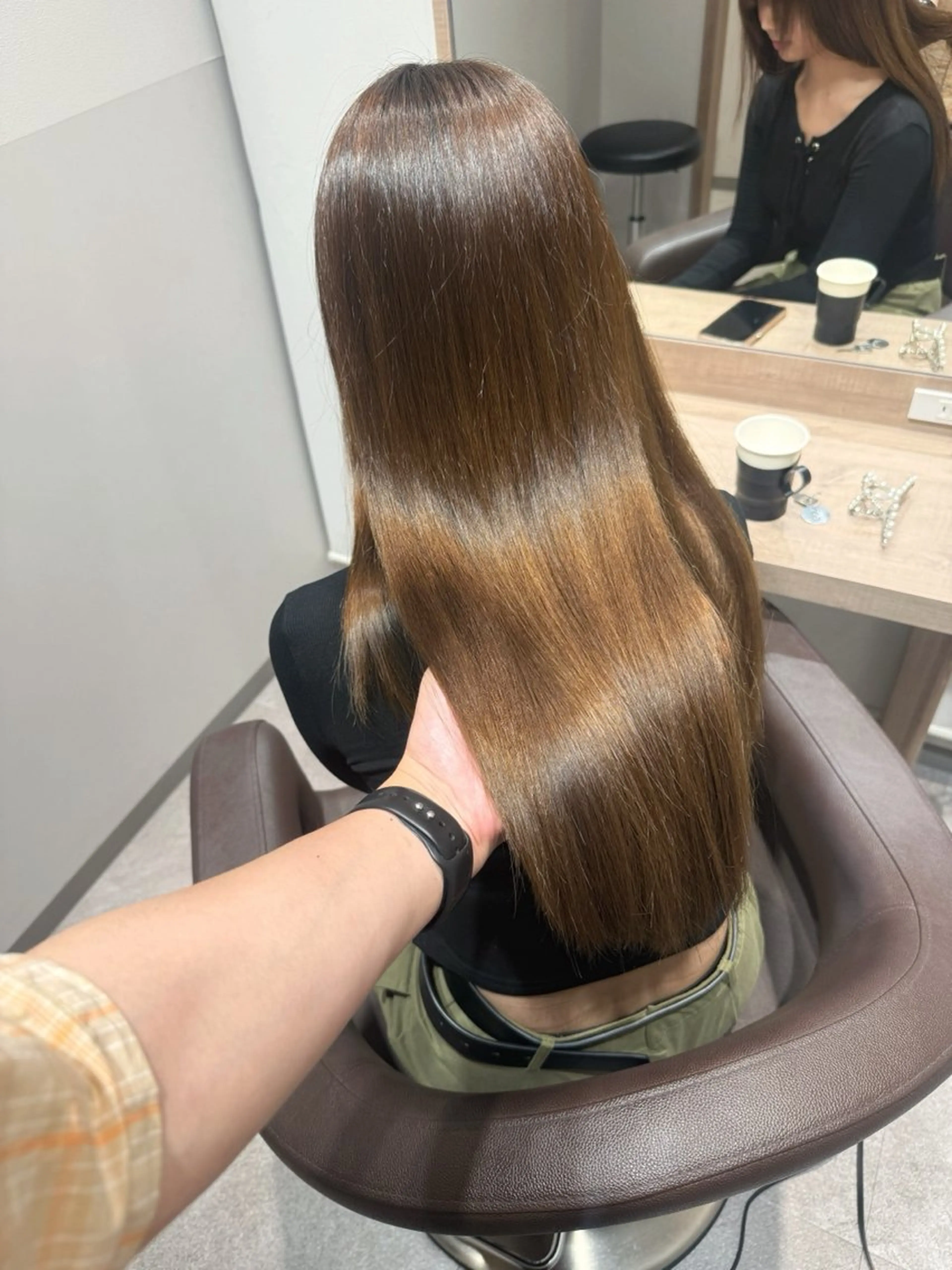 ロング カット 縮毛矯正 トリートメント 田中大星 /ボブ 縮毛矯正のヘアスタイル