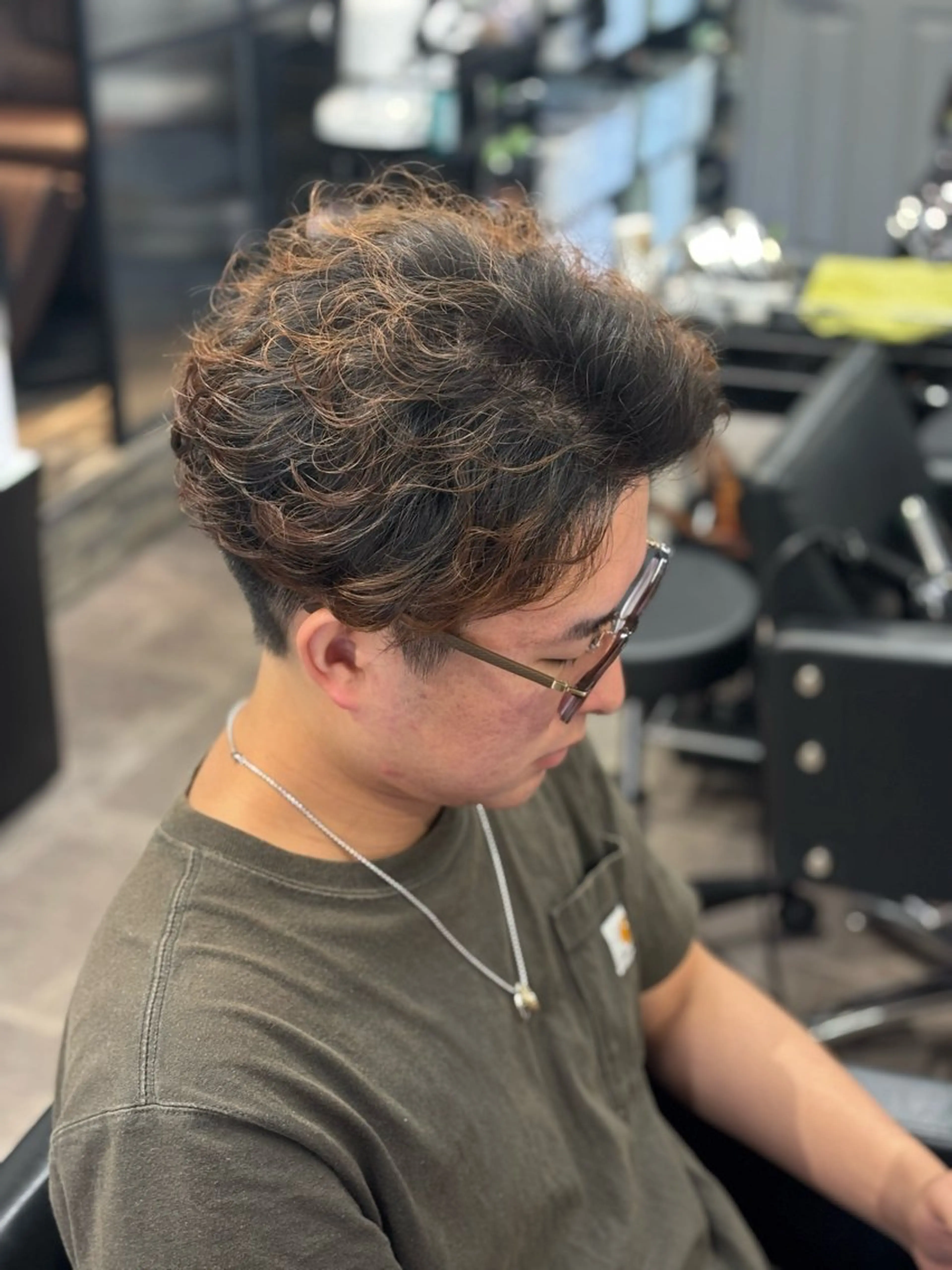 ショート パーマ メンズ カット パーマ トリートメント Fan.ray⭐️ 松永拓巳のヘアスタイル