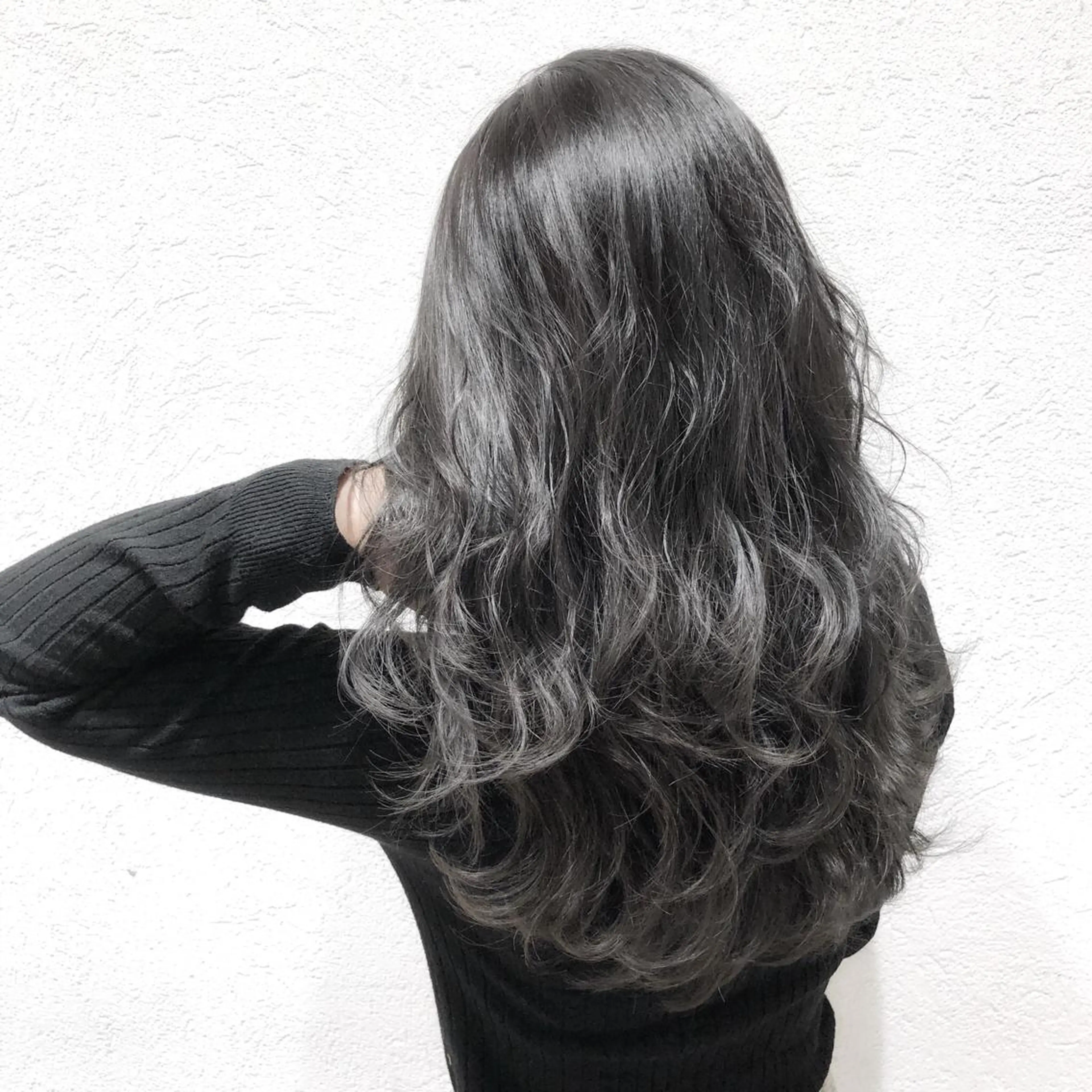 ロング カラー パーマ ヘアアレンジ メンズ キッズ ネイル マツエク・マツパ グレージュ biscohair 髪にドラマを。のヘアスタイル