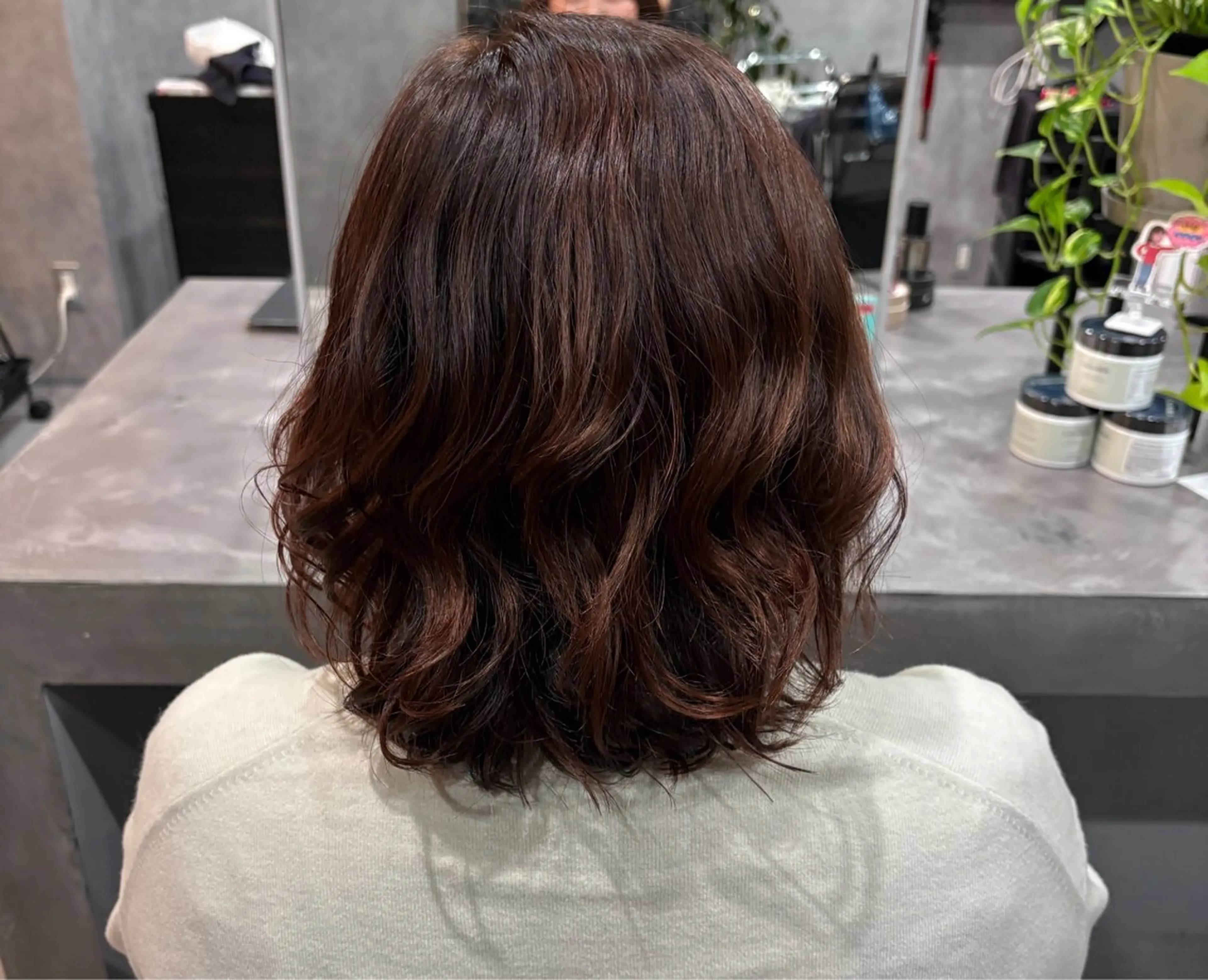 カラー 白髪ケアBAUM さなのヘアスタイル