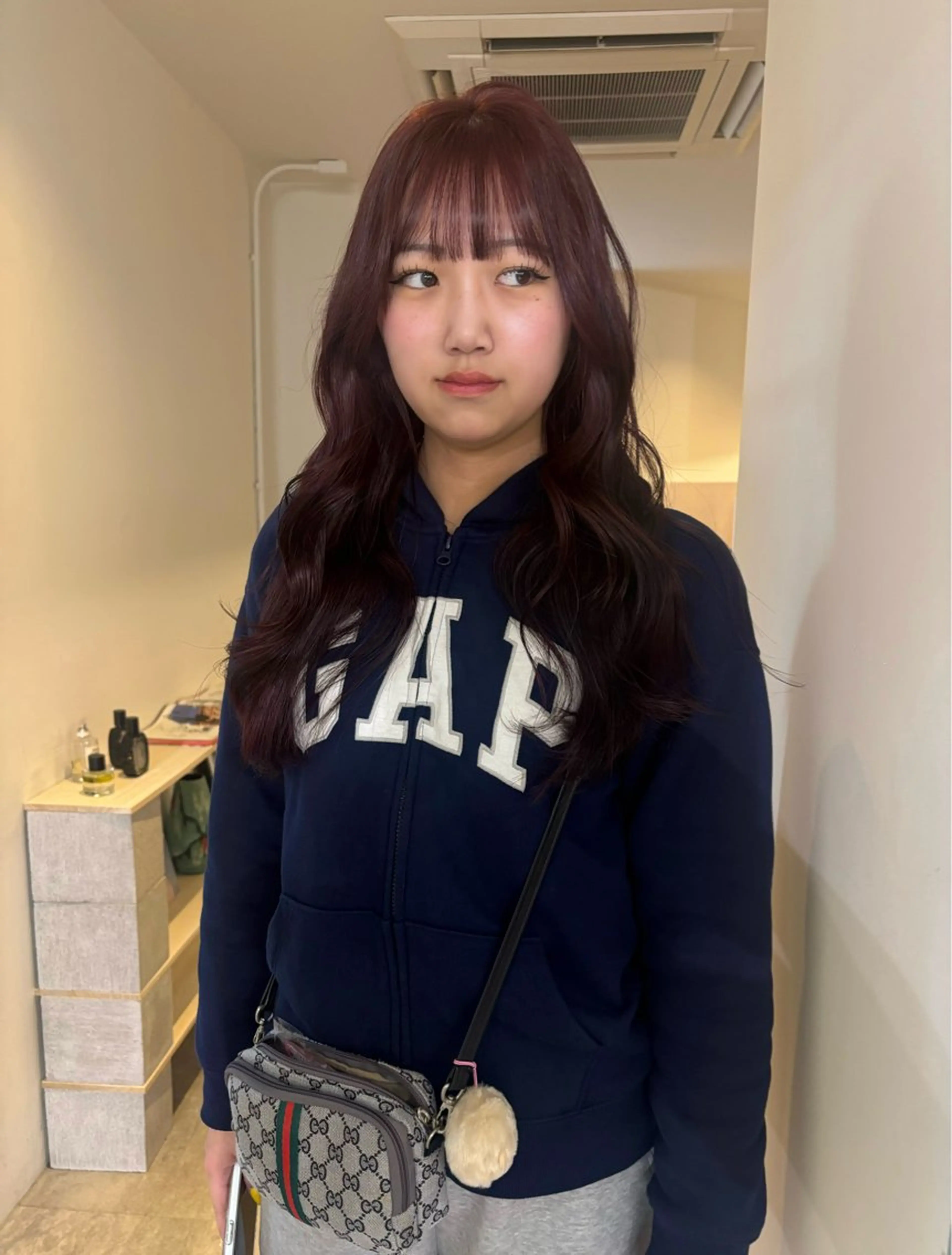 カラー ブリーチ 透明感カラー ラベンダーカラー ブリーチなしカラー ピンクカラー ヘアカラー rinka/暖色 ボブカットモデルのヘアスタイル