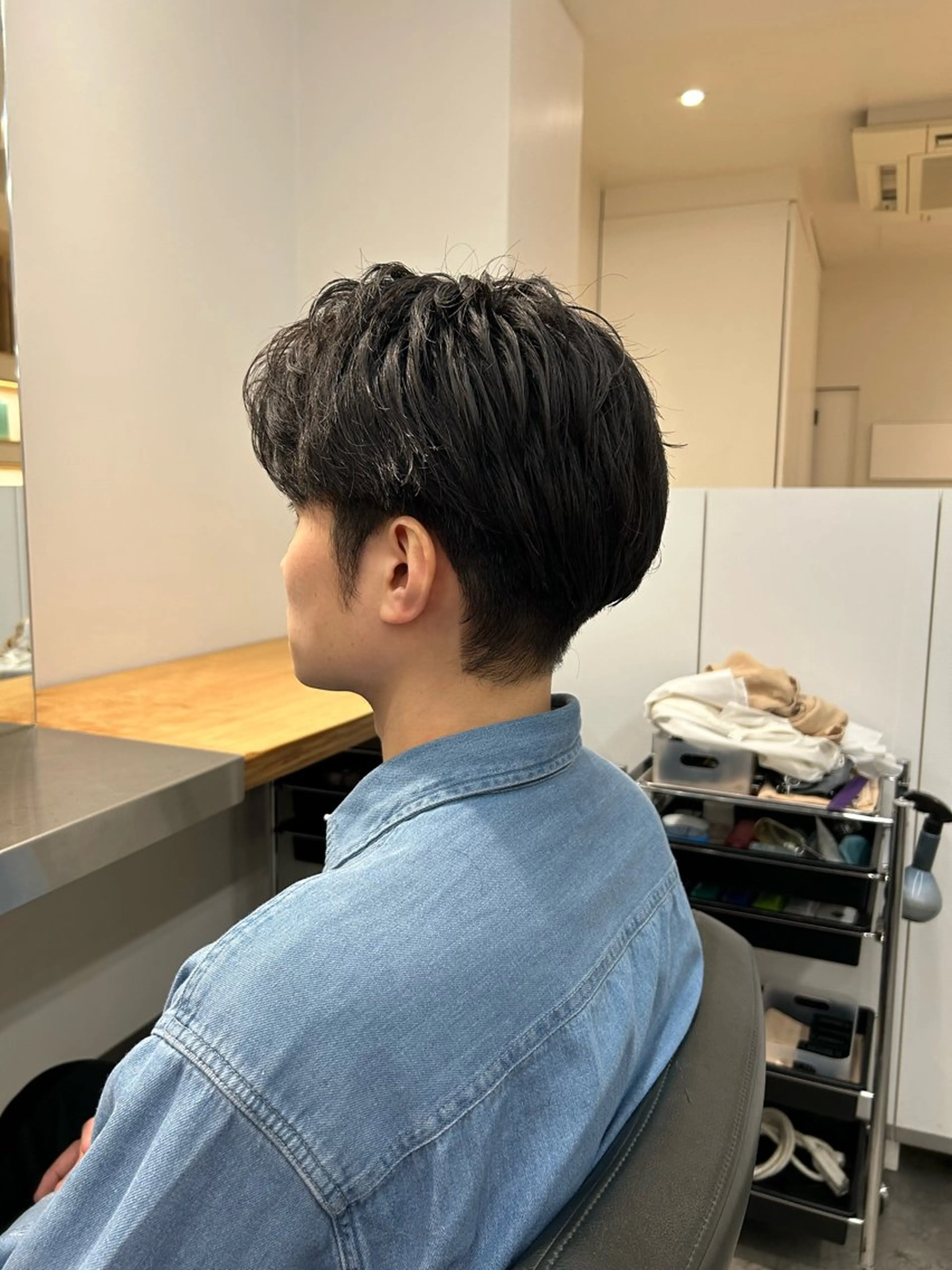 メンズ メンズパーマ カット 森珀斗/表参道 /ショート/ボブのヘアスタイル