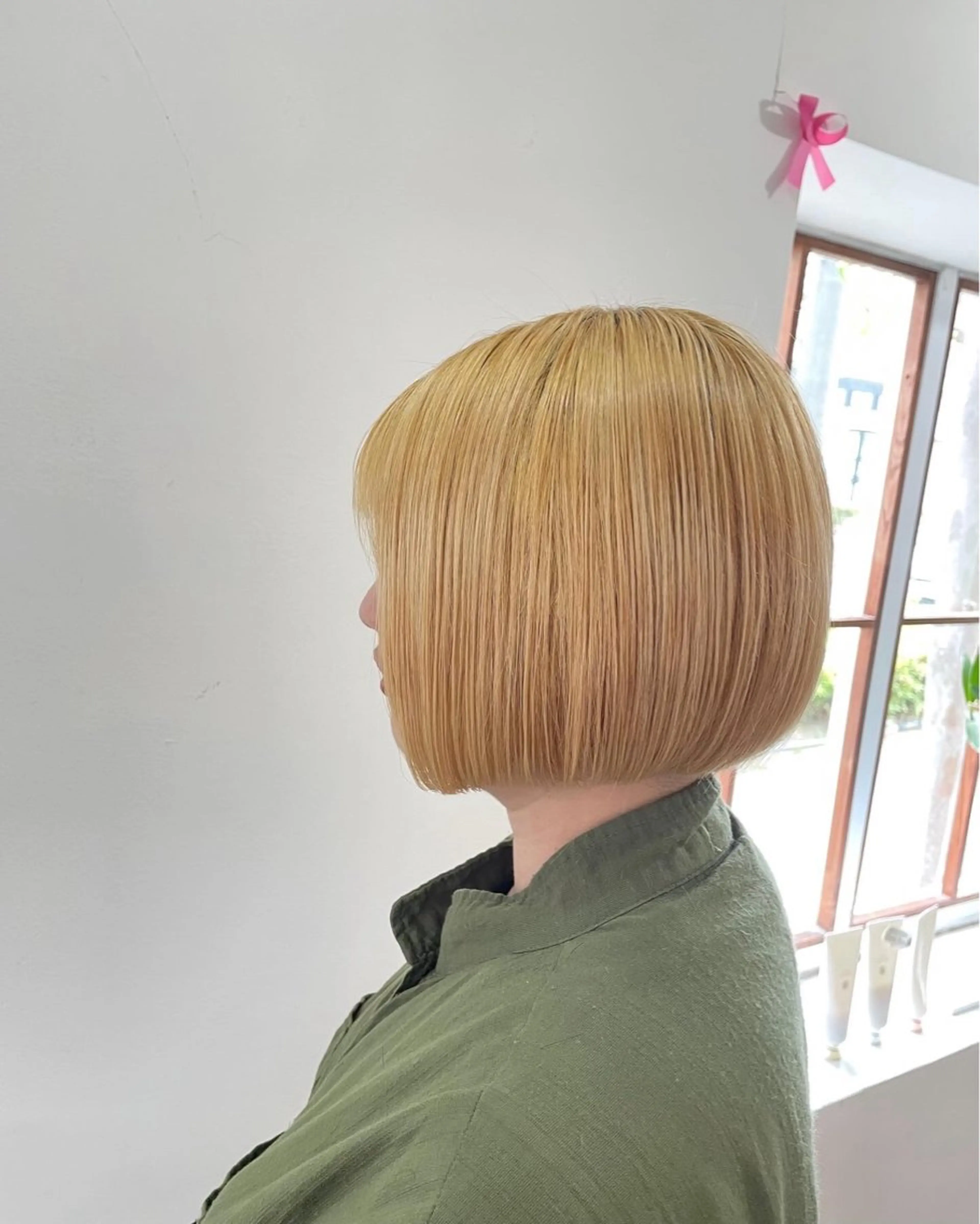 ショート ボブ 髪質改善 韓国風ヘア 縮毛矯正 カット mopa_kaede 暖色カラー/ロングのヘアスタイル