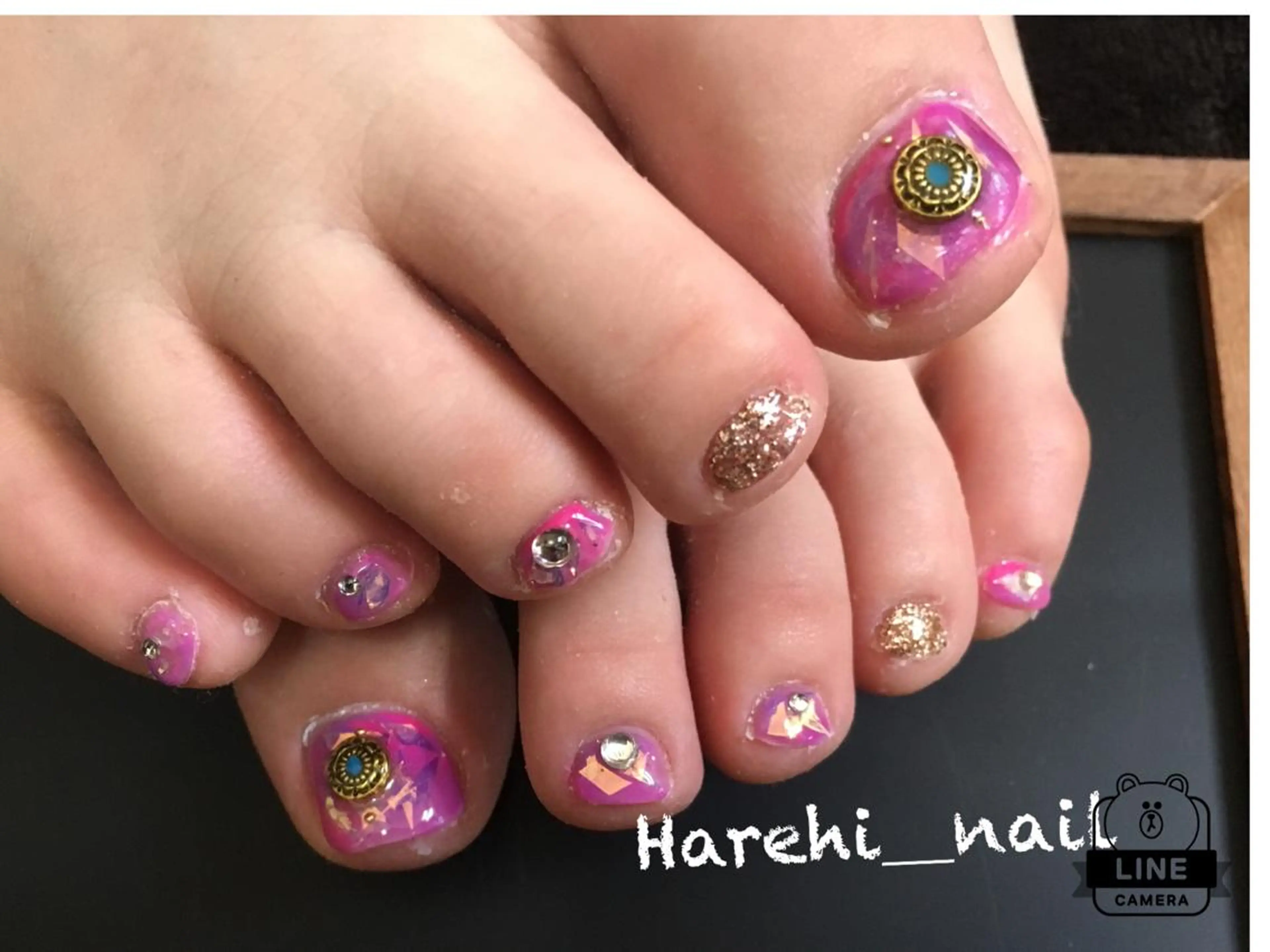ネイル フットネイル Harehi_ nailのネイルデザイン