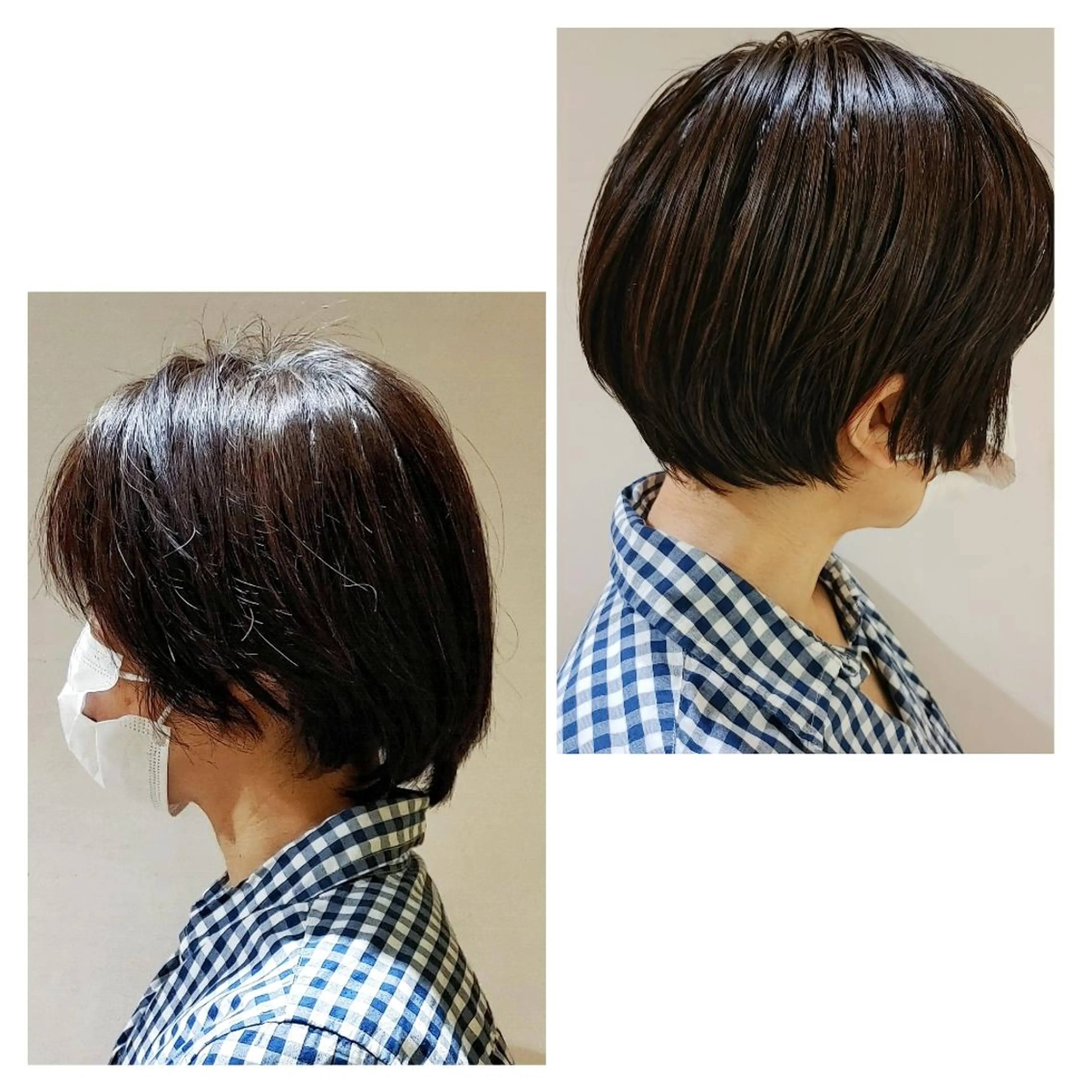 ショート ショートヘア ホリウチ ユキエのヘアスタイル