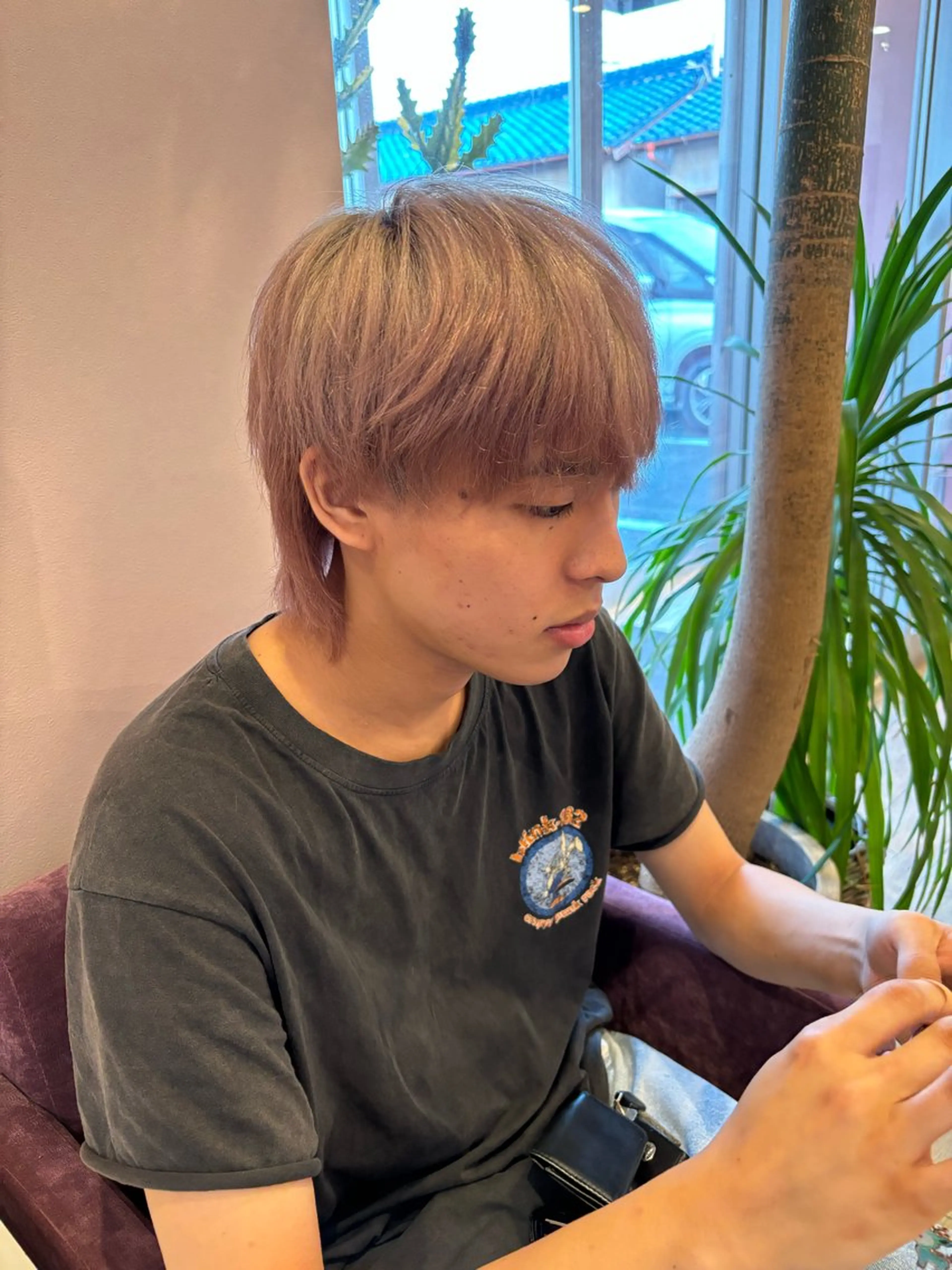カラー メンズ メンズブリーチ ブリーチ デザインカラー 似合わせレイヤー/ Wカラー🧸こころのヘアスタイル