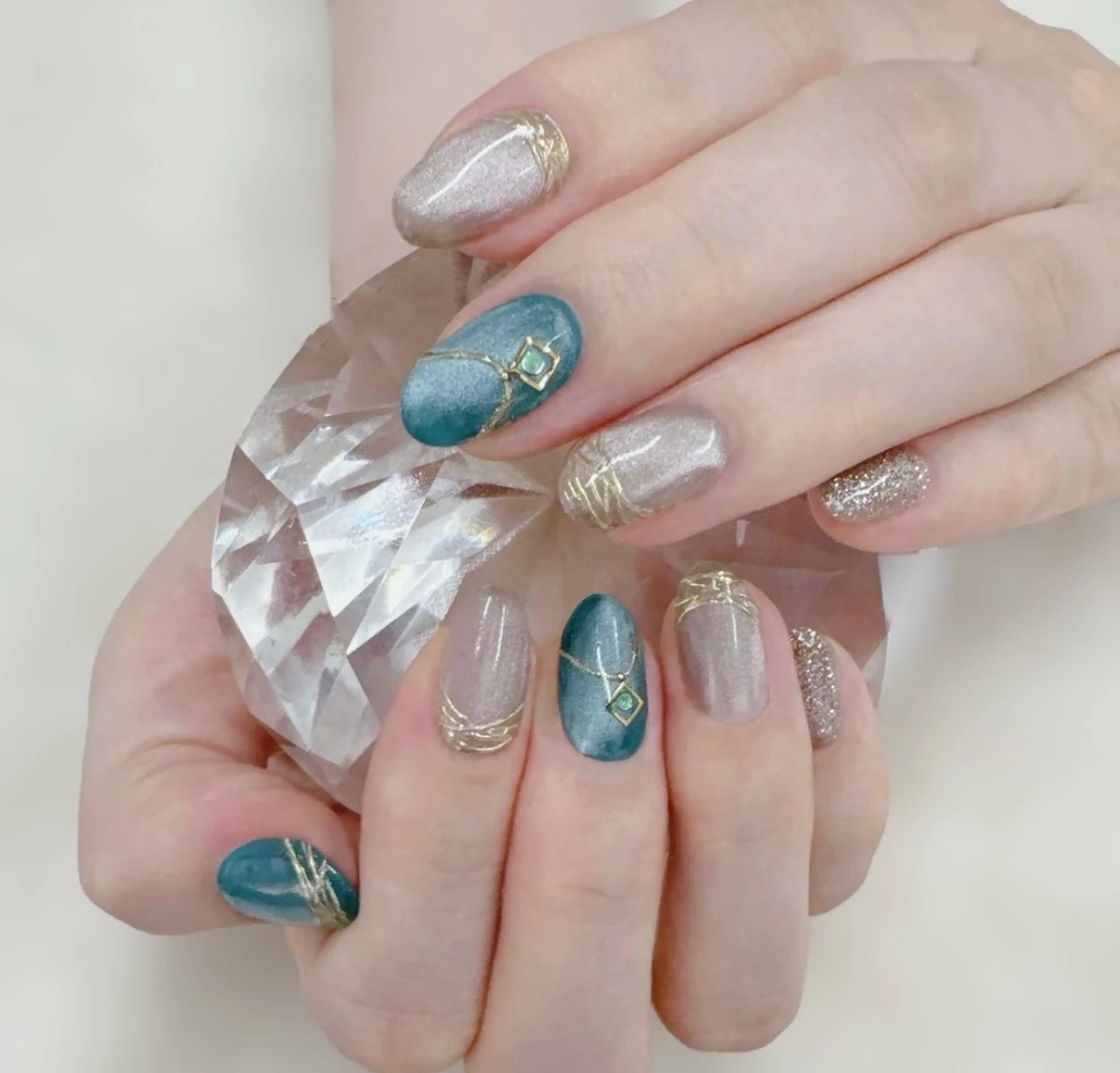 ネイル アートネイル チークネイル 長さ出し フレンチネイル ジェルネイル YK Beauty Salonのマツエク・マツパデザイン