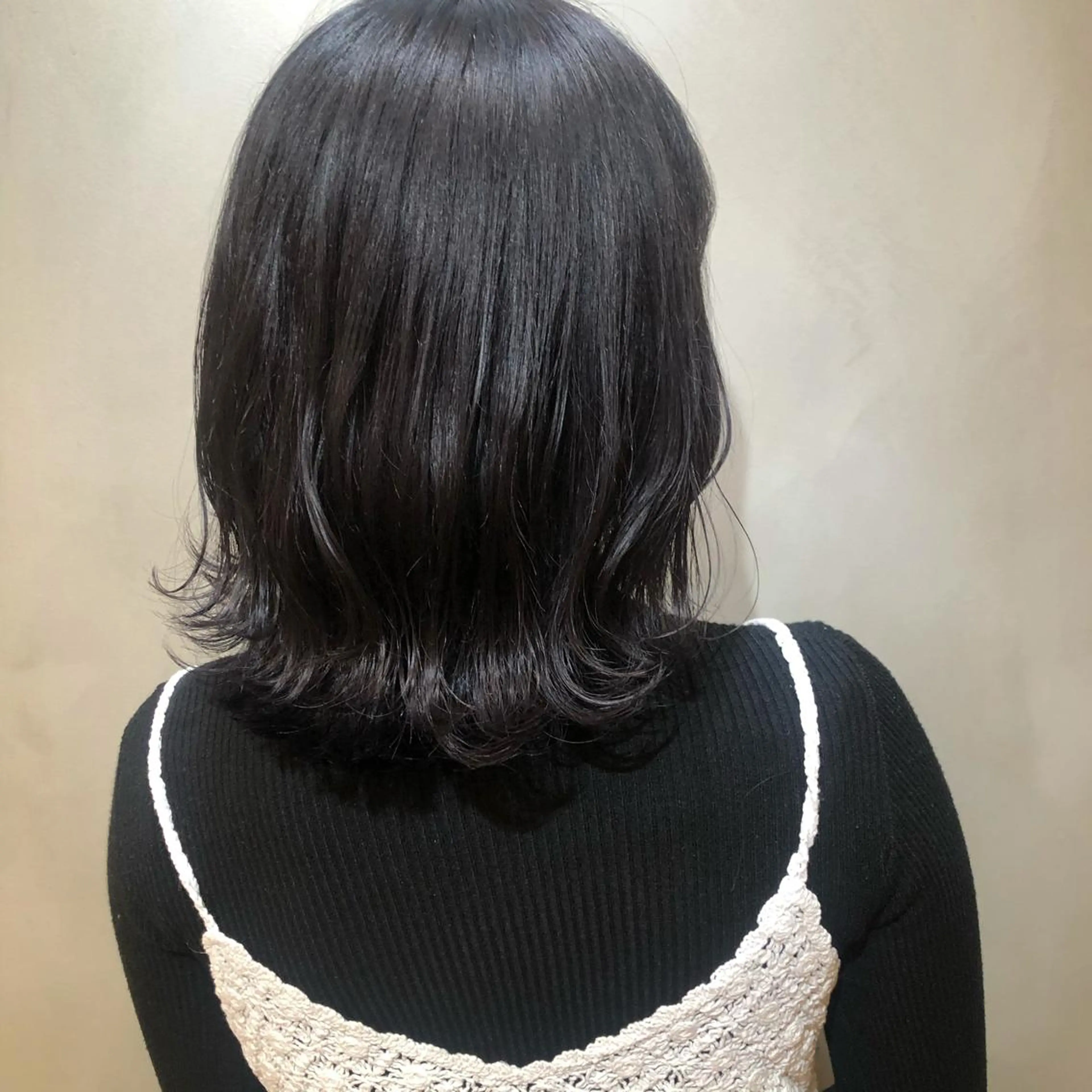 ミディアム カラー ヘアアレンジ うる艶カラー asukaのヘアスタイル