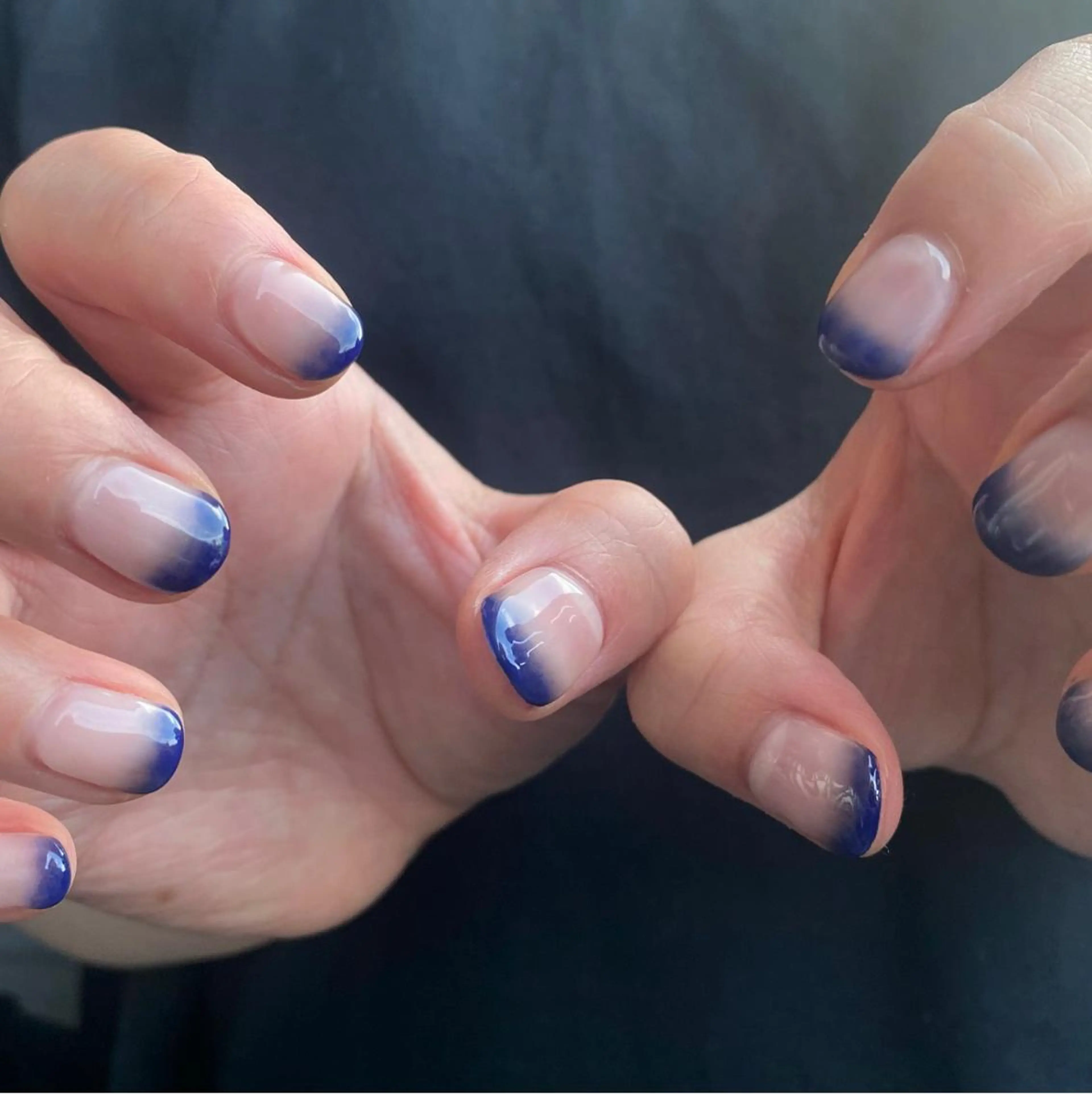 ネイル グラデーション ネイビー ハンドネイル to.所属・to nailのその他イメージ