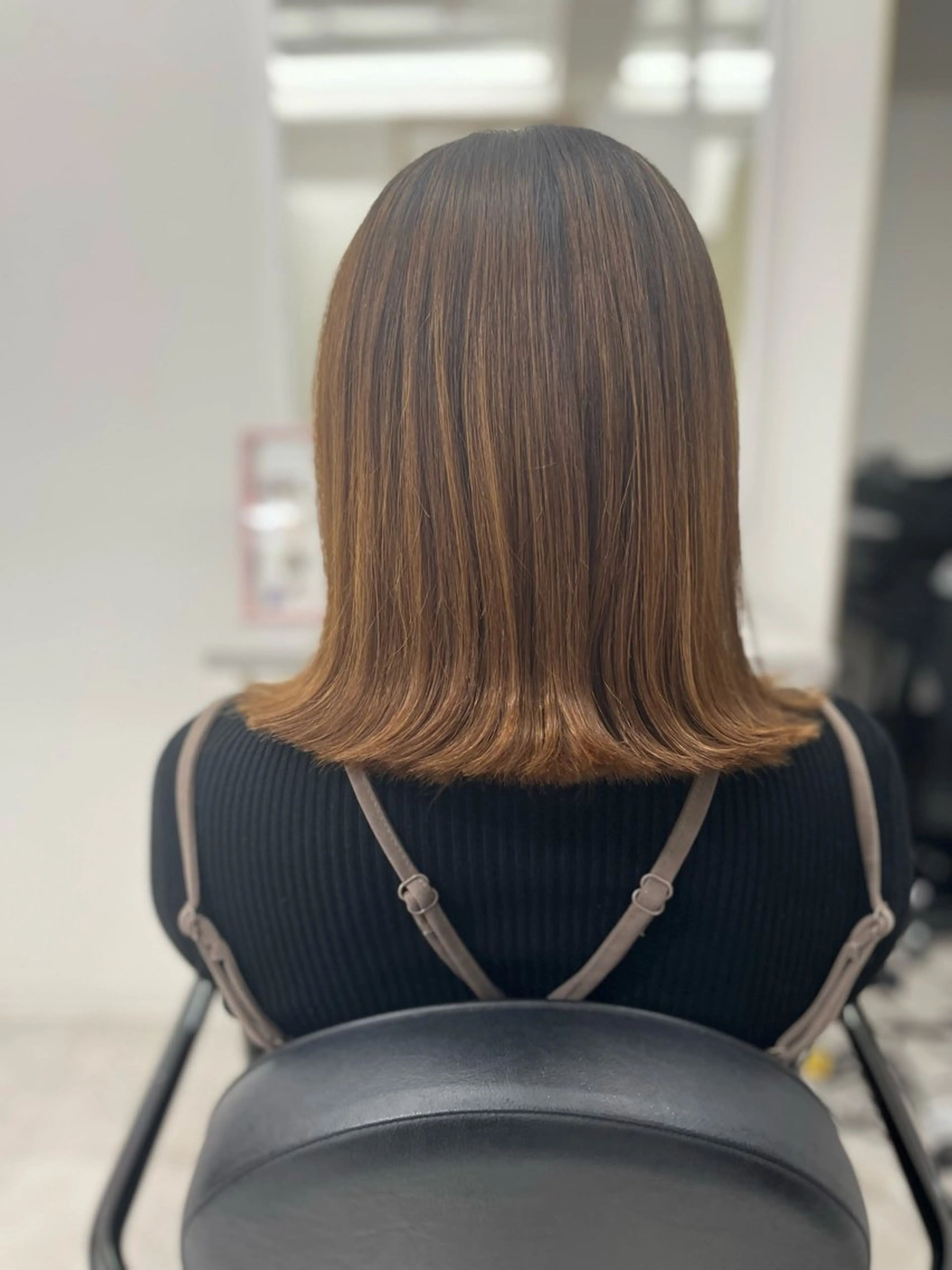 ミディアム ボブ カット トリートメント 🫧ぷる艶カラー🫧 Yuubi🦩のヘアスタイル