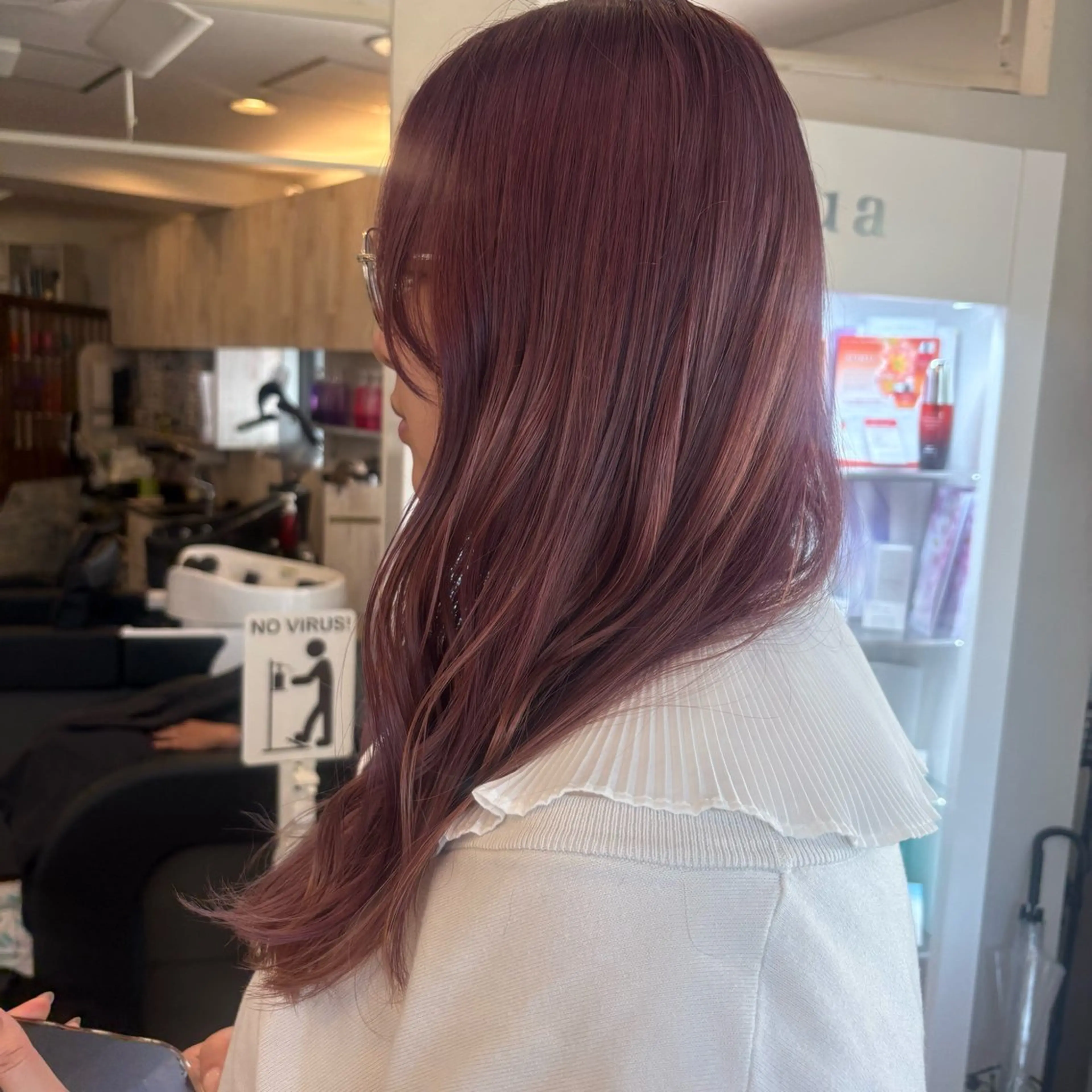 ロング MOLLASALON 浅香山店所属・髪質改善カラー 縮毛矯正🤍辻桃加のヘアスタイル