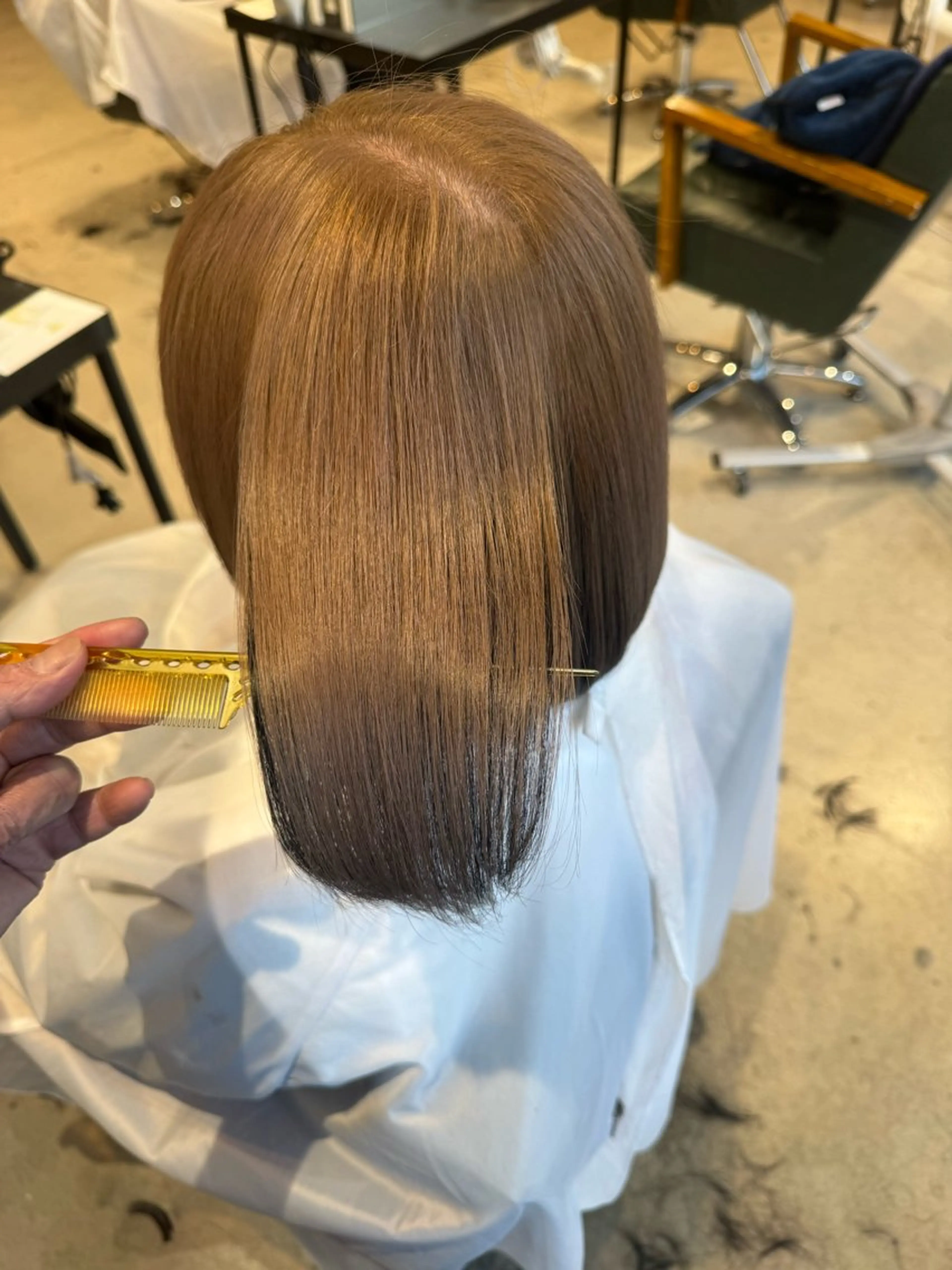 ミディアム カラー カット ヘアカラー トリートメント ill/ダブルカラー 髪質改善/小島のヘアスタイル