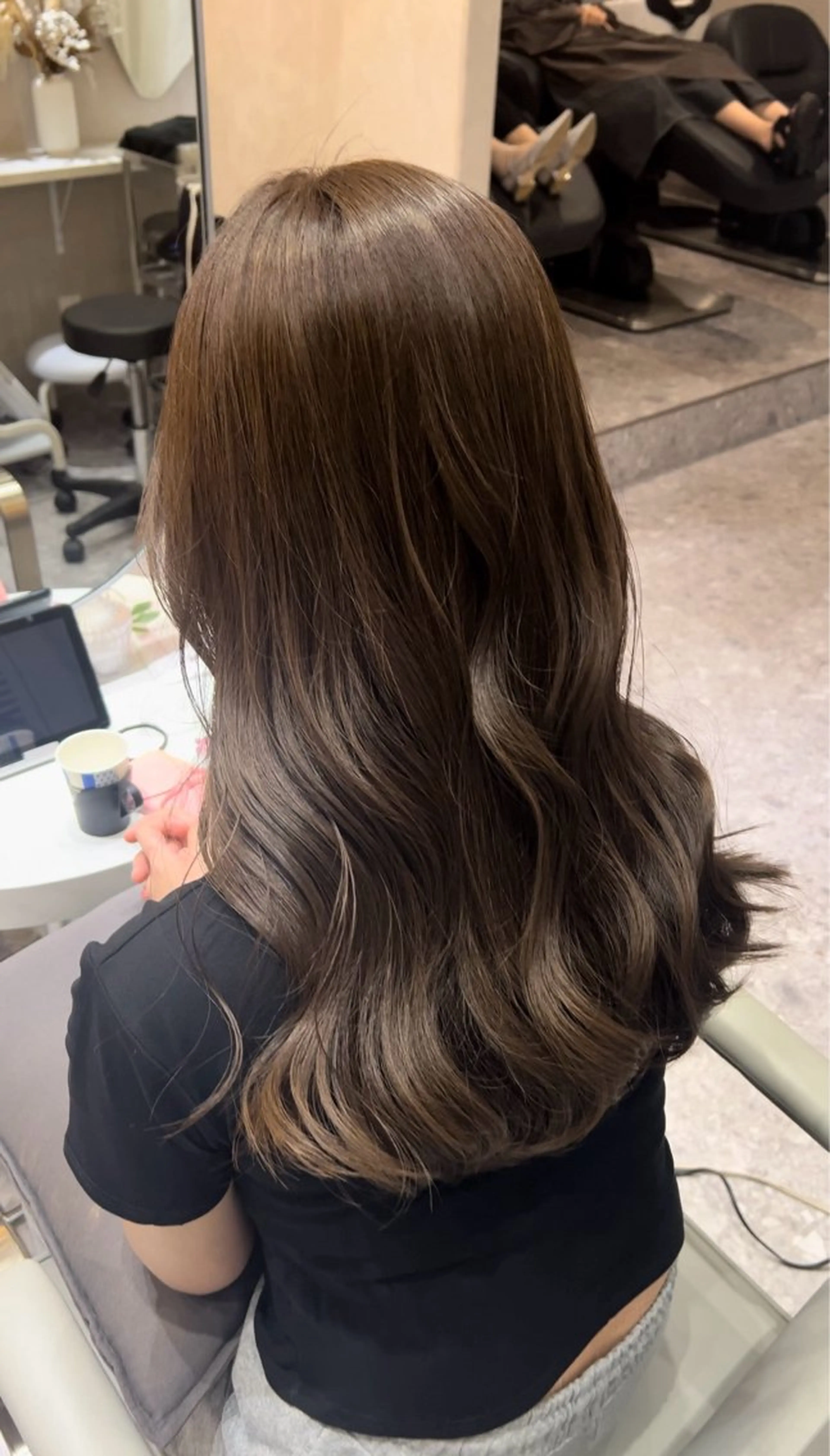 セミロング カラー カット ヘアカラー トリートメント COMOREVI hair salon所属・KANA🌿透明感/ レイヤーcut🌿のヘアスタイル