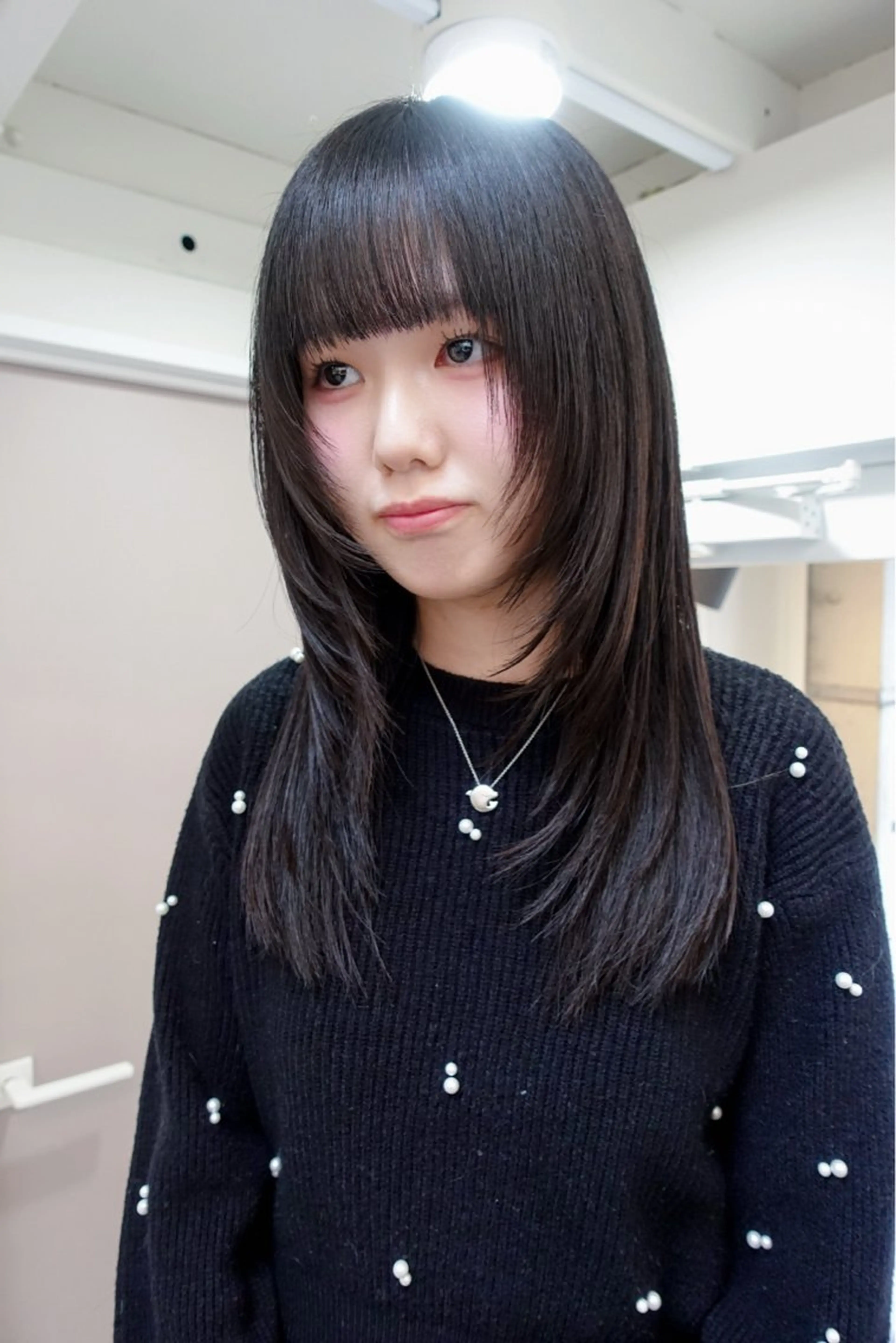 ロング 顔まわりレイヤー 顔周りカット レイヤーカット カット 🩵izu 🩵のヘアスタイル