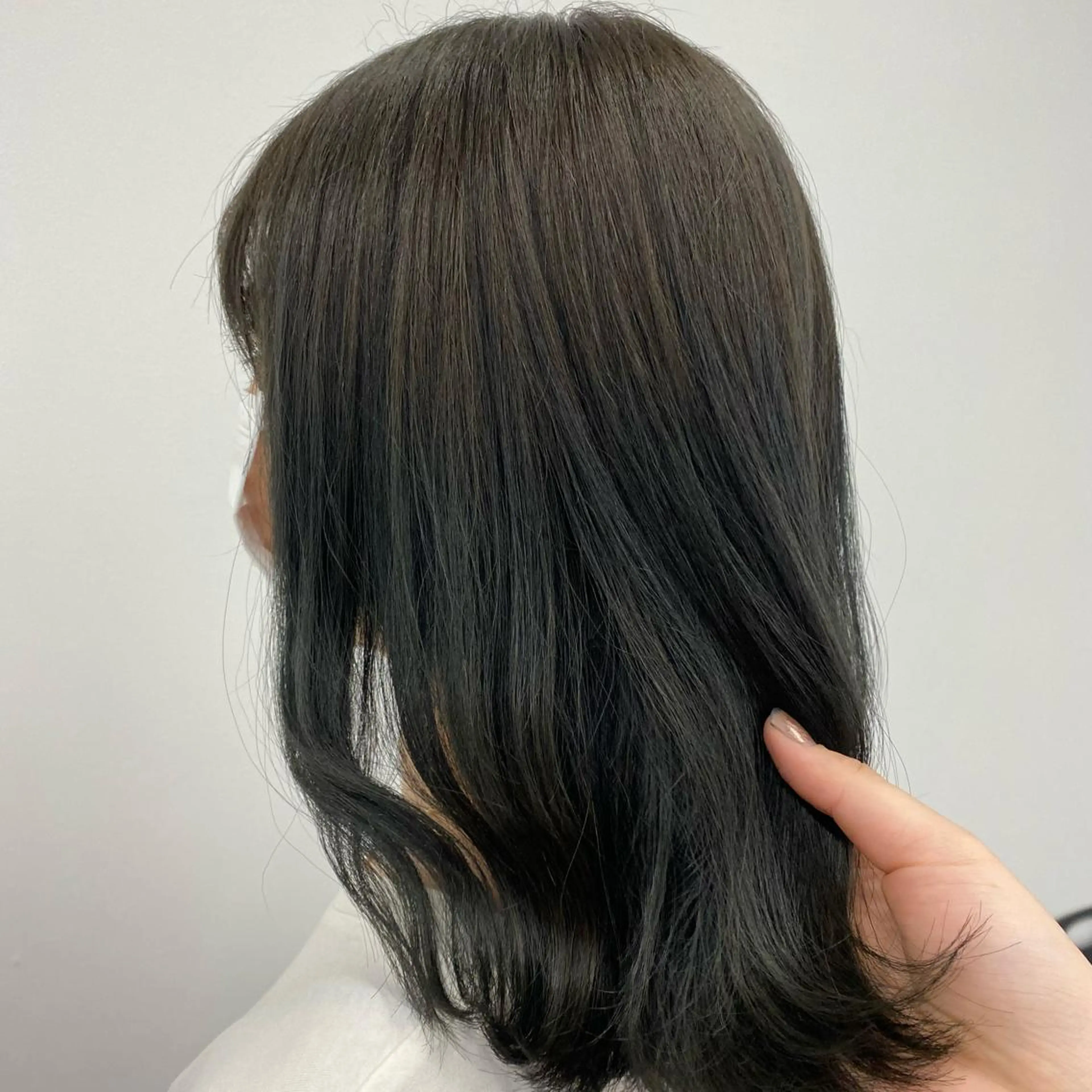 セミロング カラー ブリーチなし暖色 💗AKARI💗のヘアスタイル