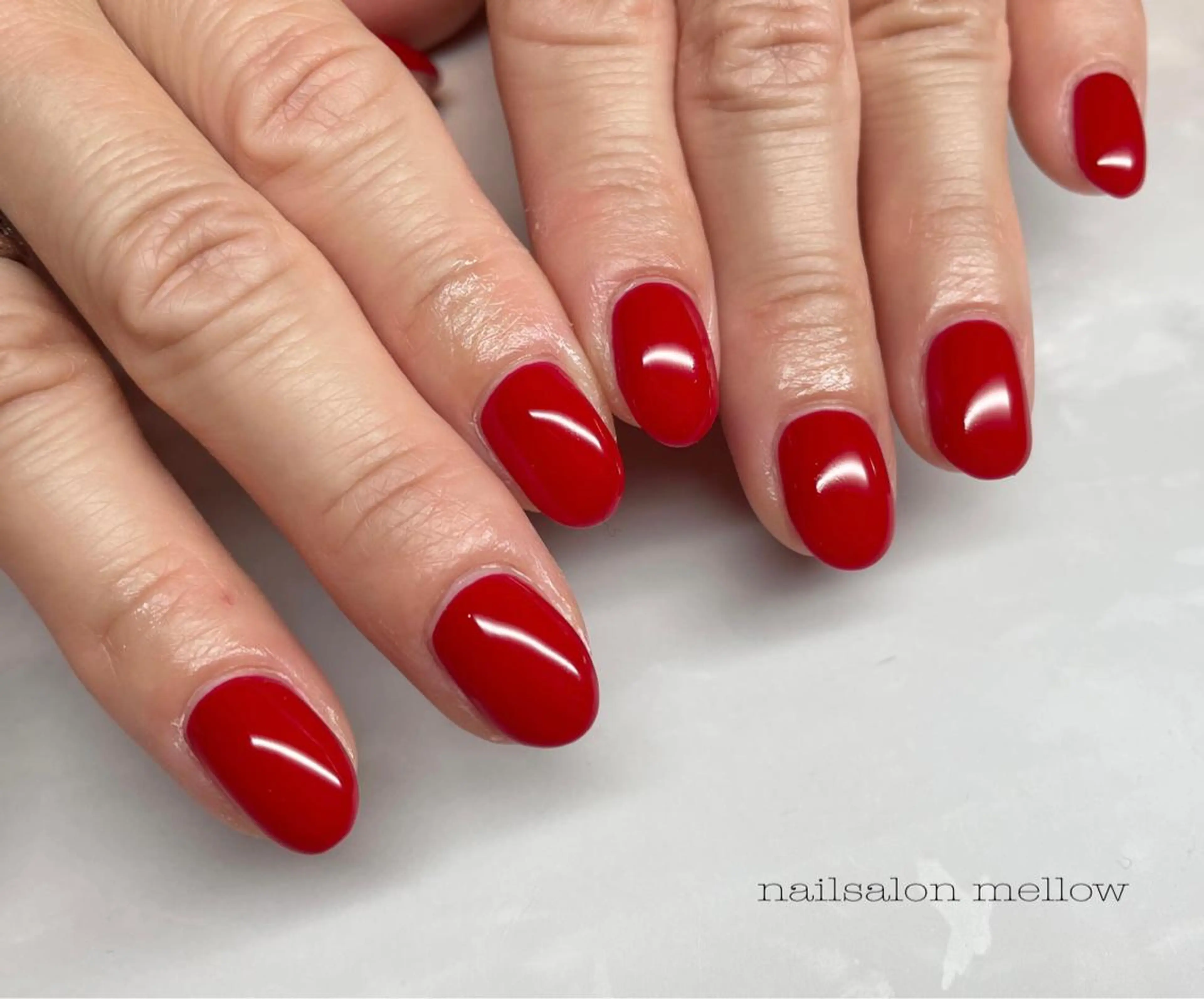 ネイル 赤色 大山 浩美のネイルデザイン