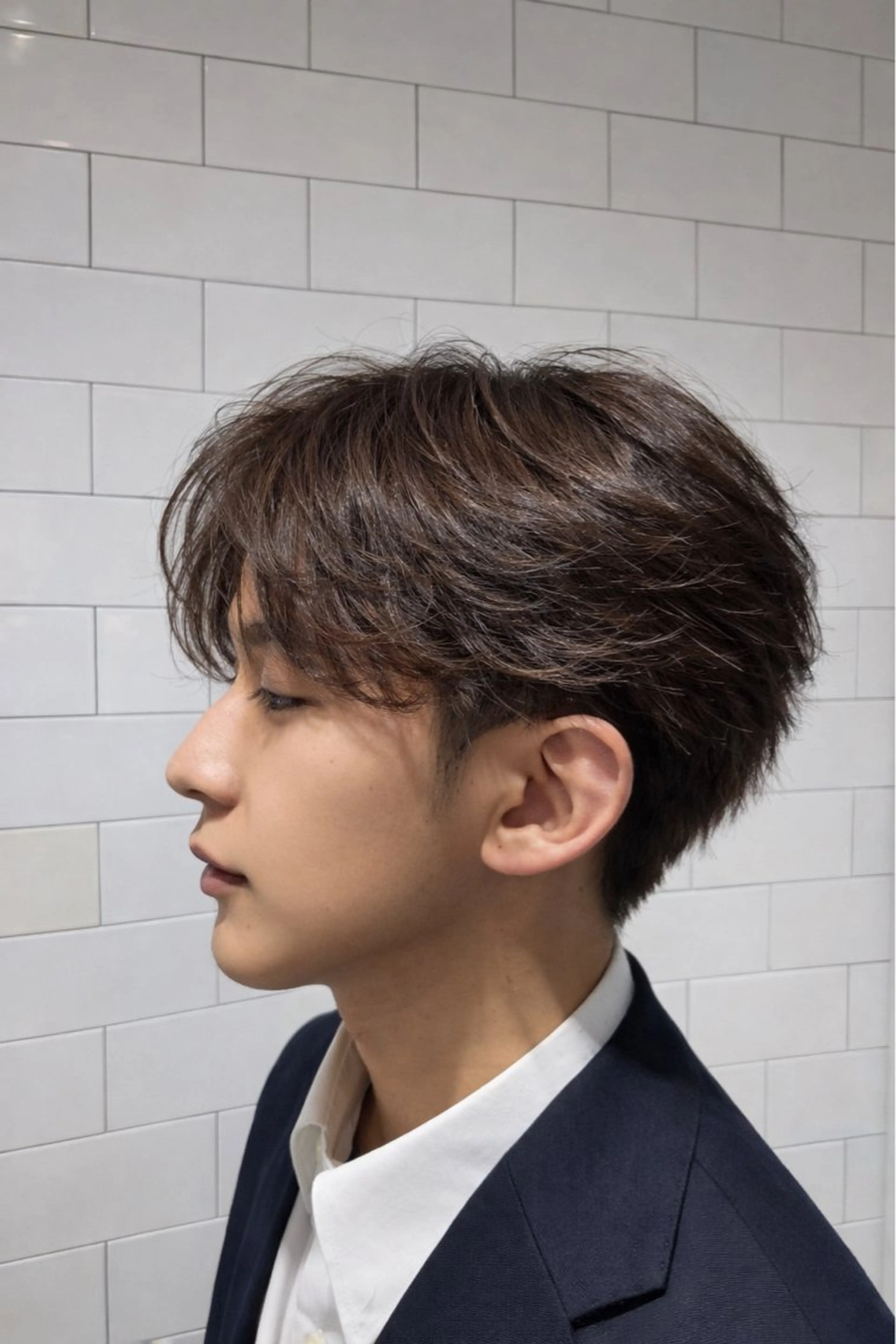 パーマ メンズ フェザーパーマ メンズパーマ 艶カラー /🫧🫧SHIYUのヘアスタイル