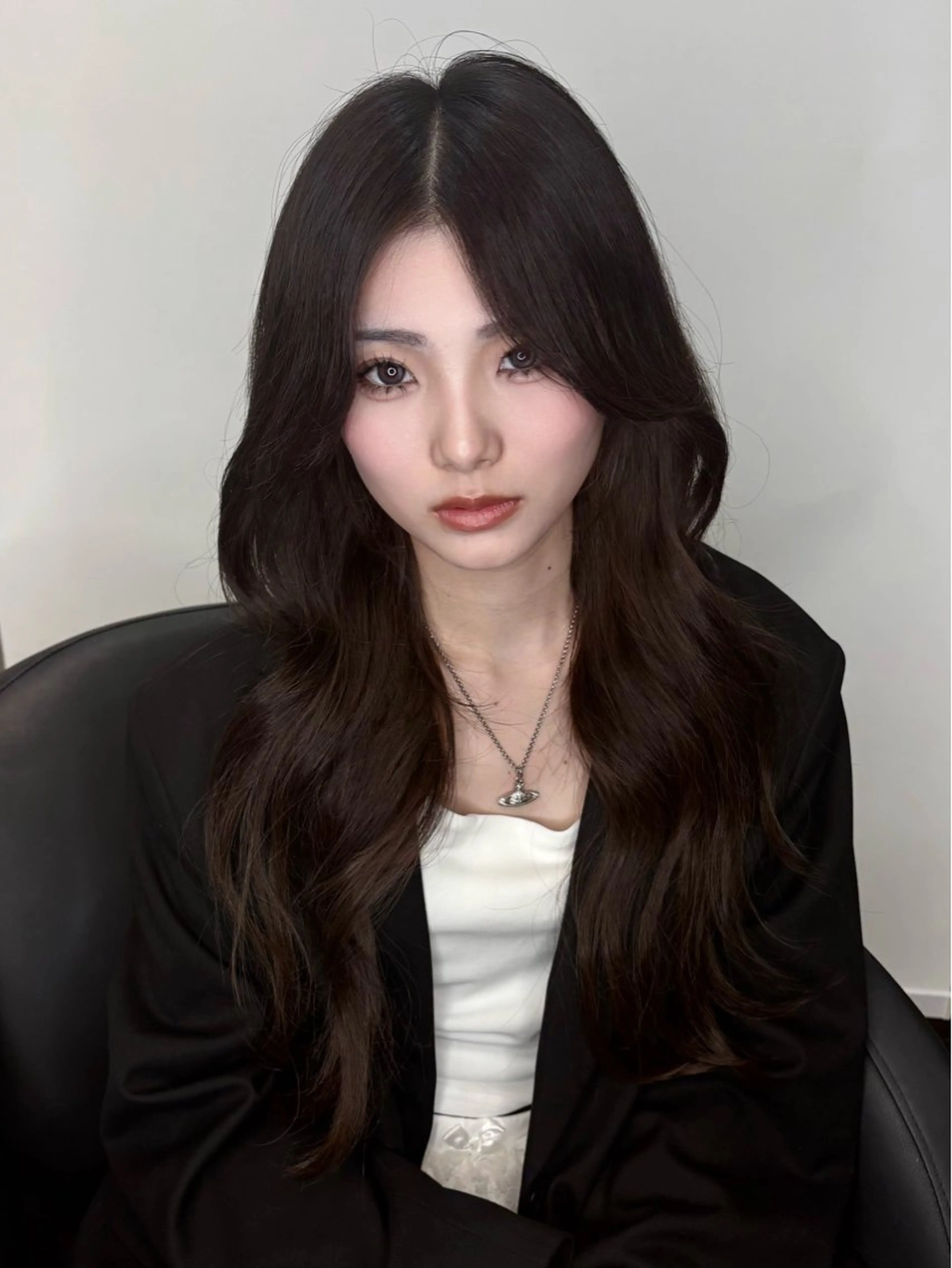 ロング ワンホンヘア こもも/ワンホン/ 韓国/髪質改善のヘアスタイル