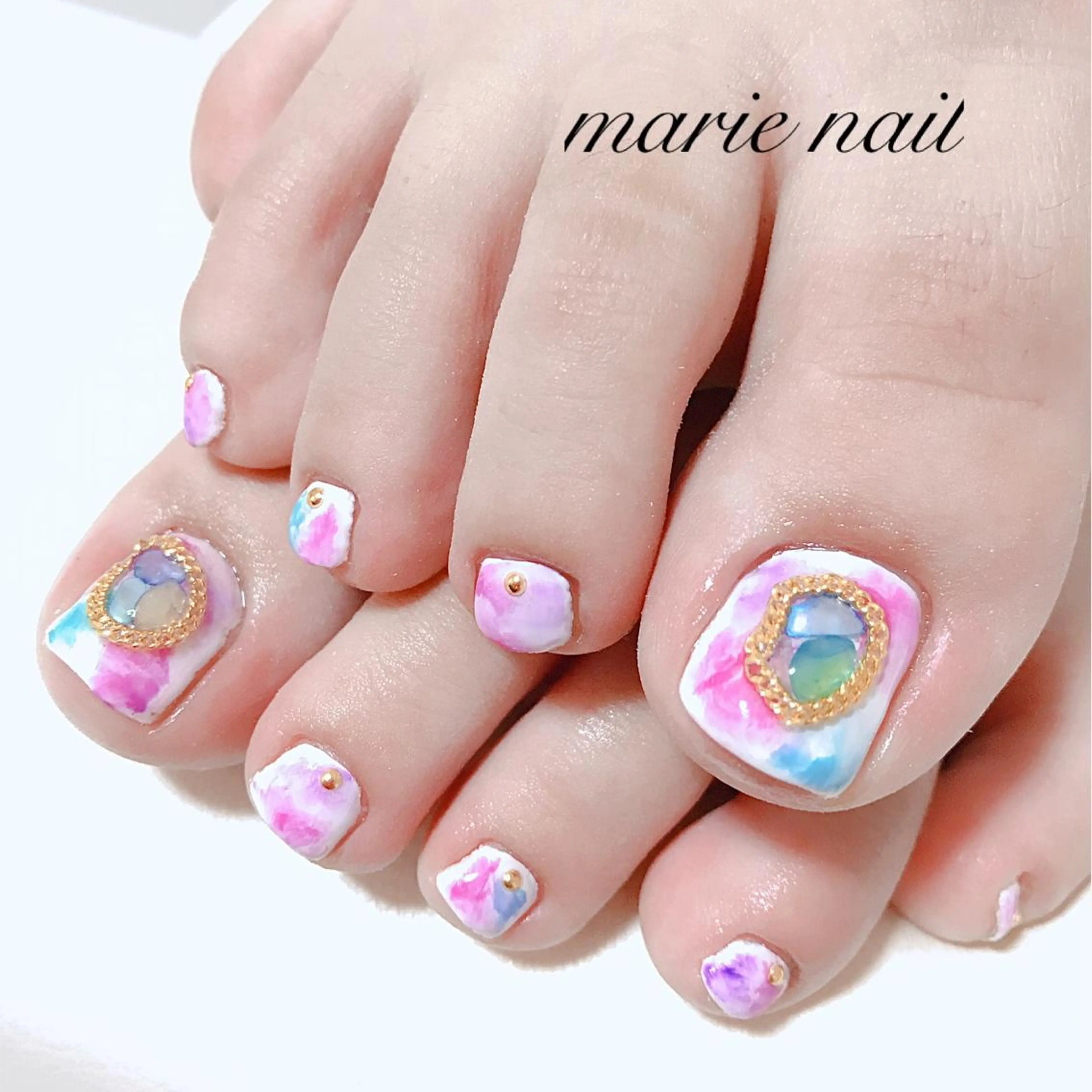 ネイル アートネイル フットネイル ジェルネイル marie nailのネイルデザイン