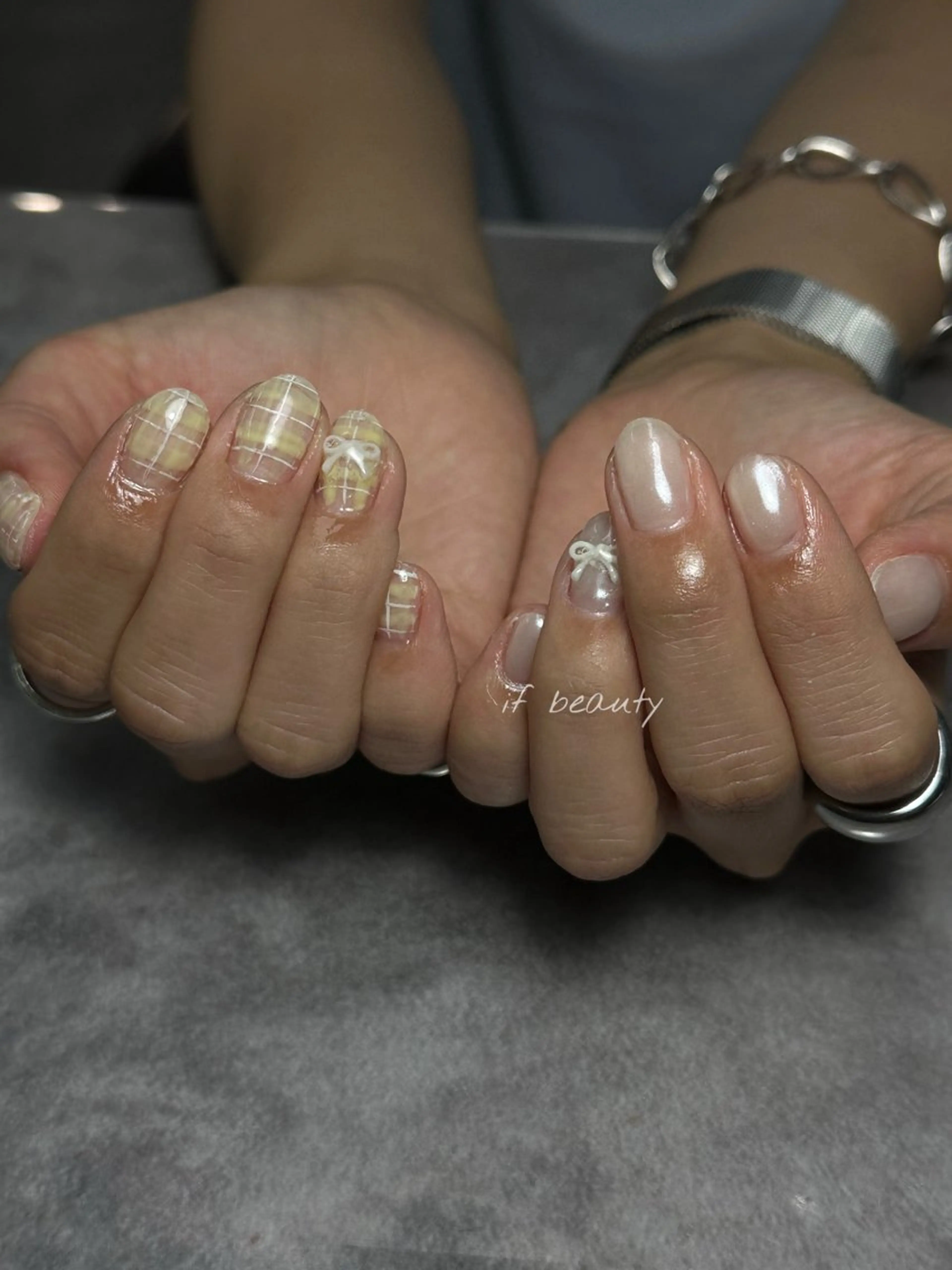 ネイル アートネイル ジェルネイル グラデーション パラジェル ワンホンネイル ハンドネイル if Hair＆Nail Salon所属・IKA /海外ネイル /個性派/ワンホンのネイルデザイン