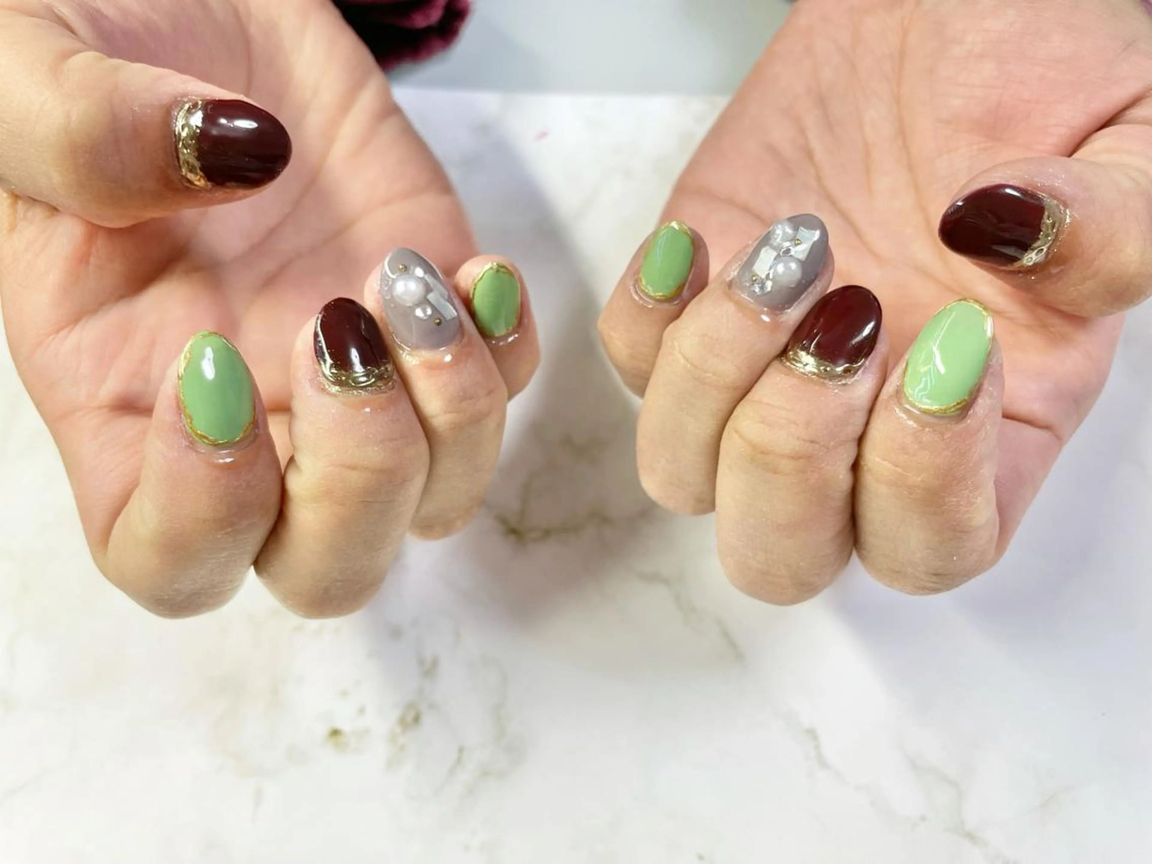 ネイル アートネイル ミラーネイル Y's nailのネイルデザイン