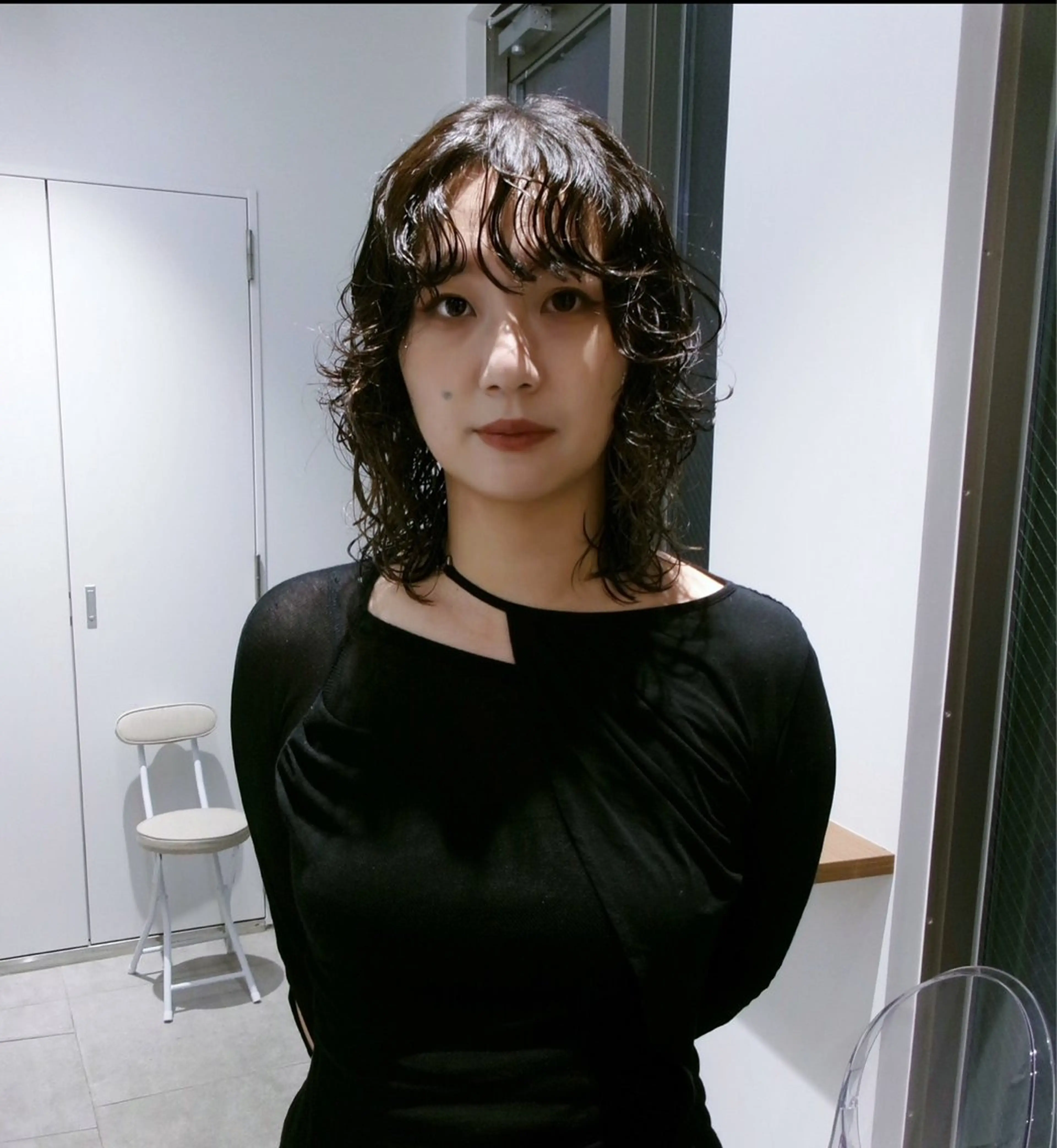 ミディアム ミディアムパーマ ウルフカット カット パーマ ✂︎ウルフカット /レイヤーカット✂︎のヘアスタイル