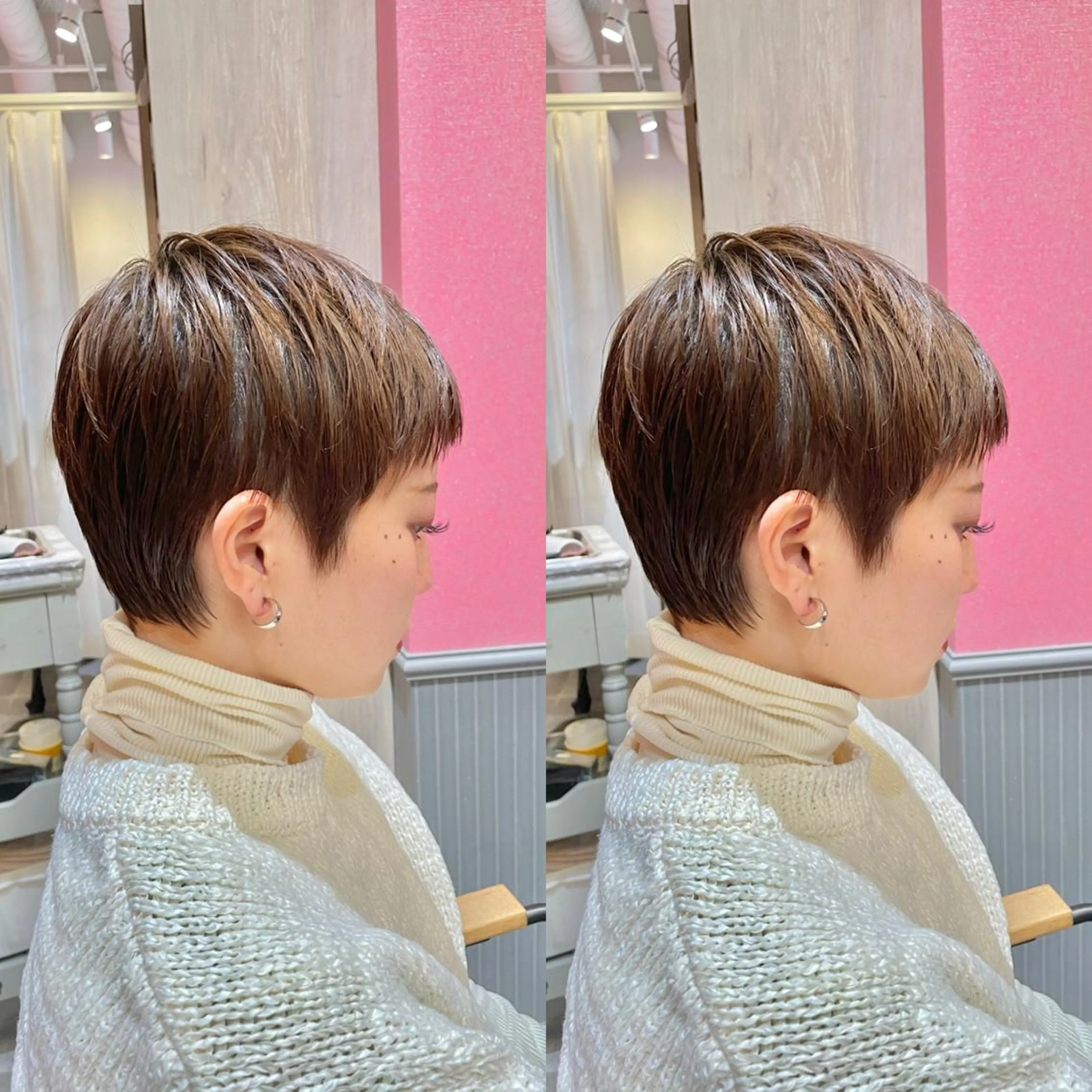 ショート 【ショートヘア】 岡　那輝のヘアスタイル