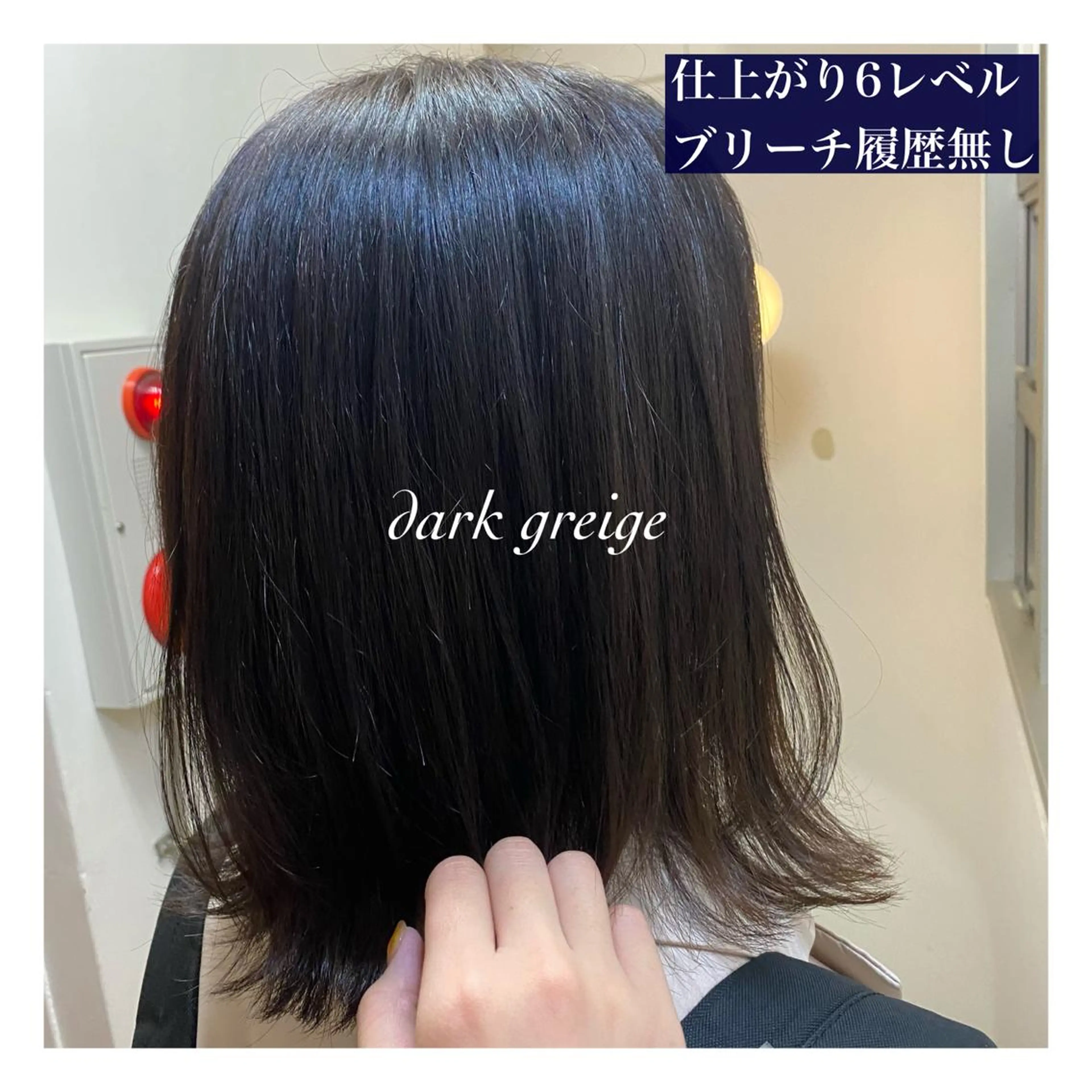 ミディアム カラー アッシュ ネイビーカラー アレンジ指名 no.1✨ｈａｋｏのヘアスタイル