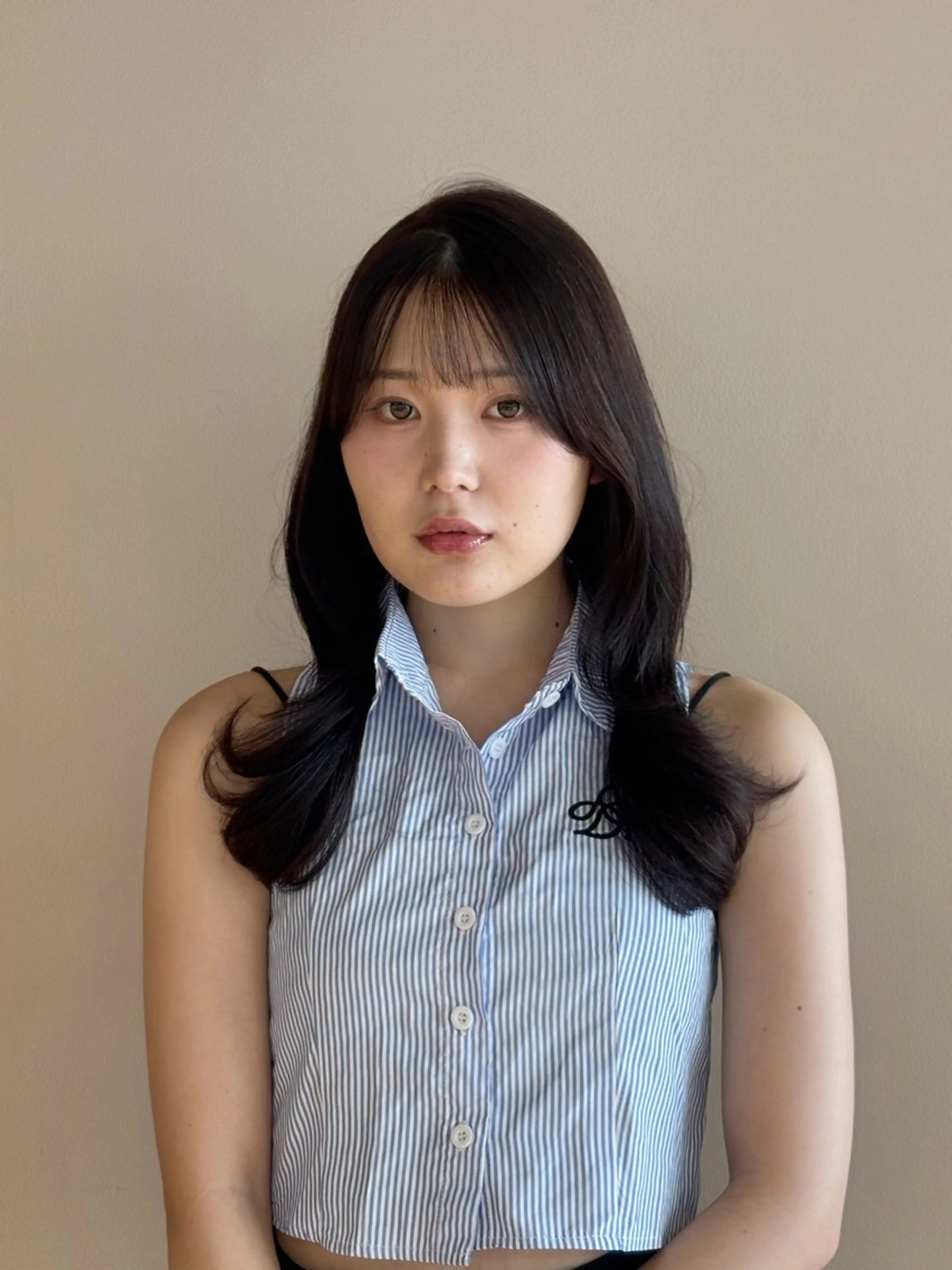 ロング 顔周りカット カット ヘアカラー トリートメント 穂積 未優のヘアスタイル
