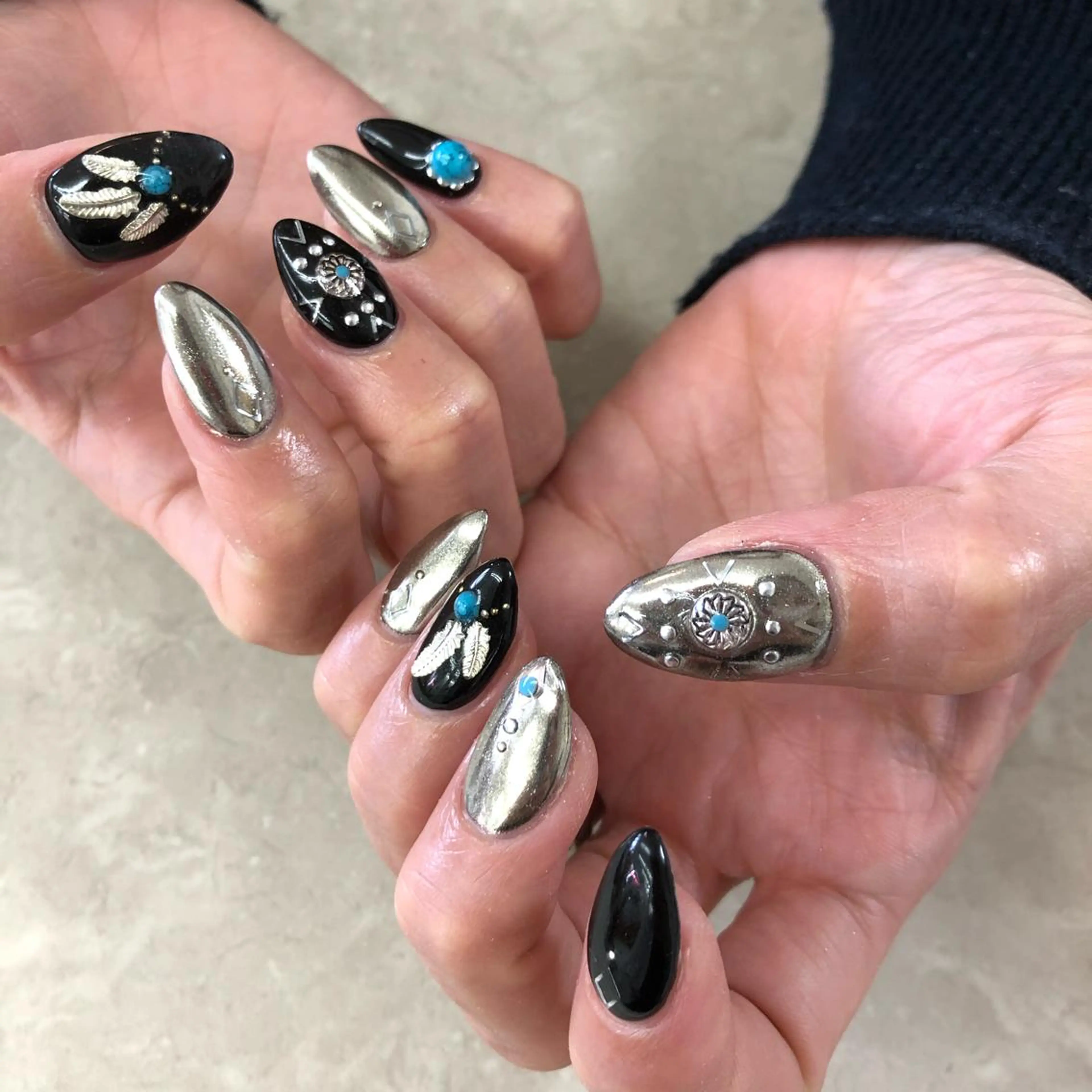 ネイル ミラーネイル nail 1997のネイルデザイン