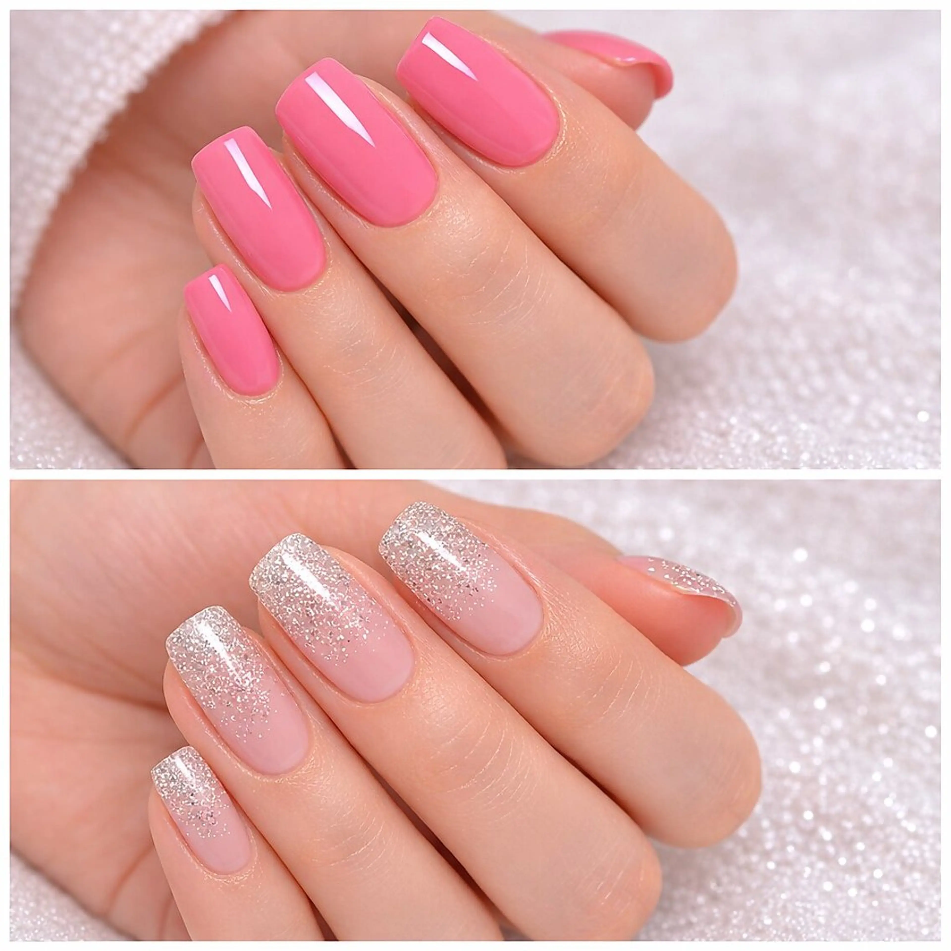 ワンカラーorクリアベースラメグラオフあり(ソフトジェルオフ無料)¥5500の写真